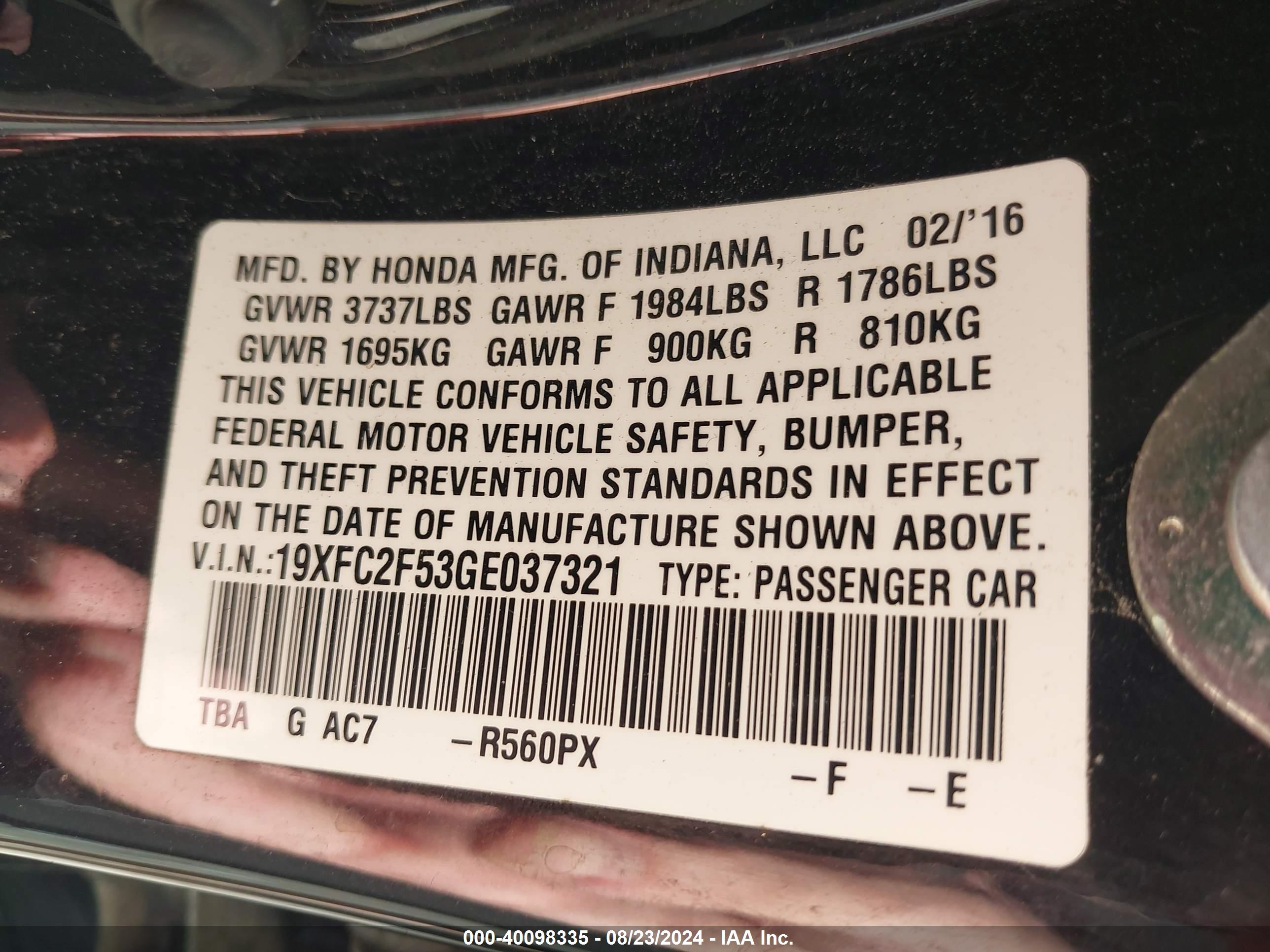 HONDA CIVIC image 9
