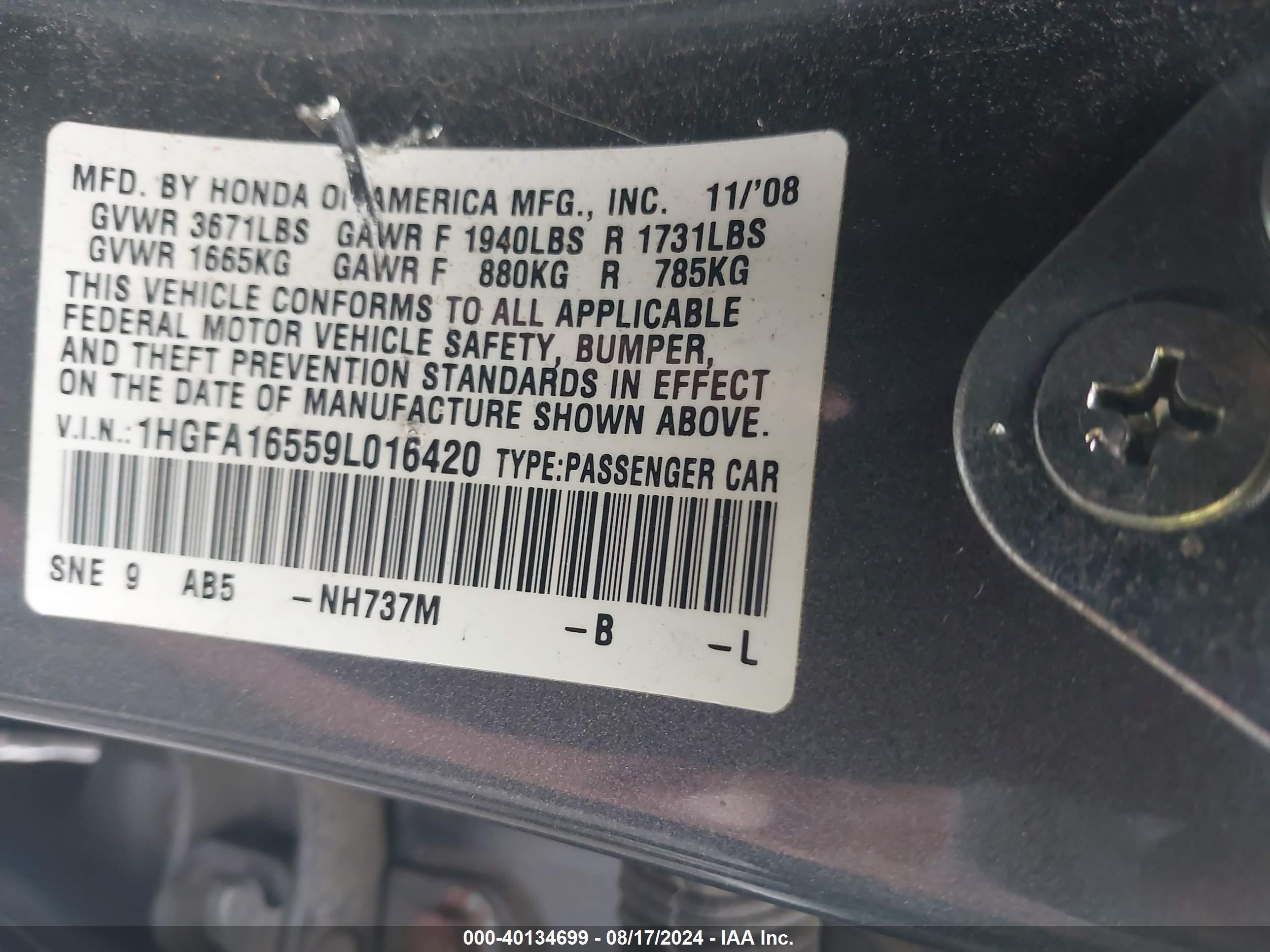 HONDA CIVIC image 9