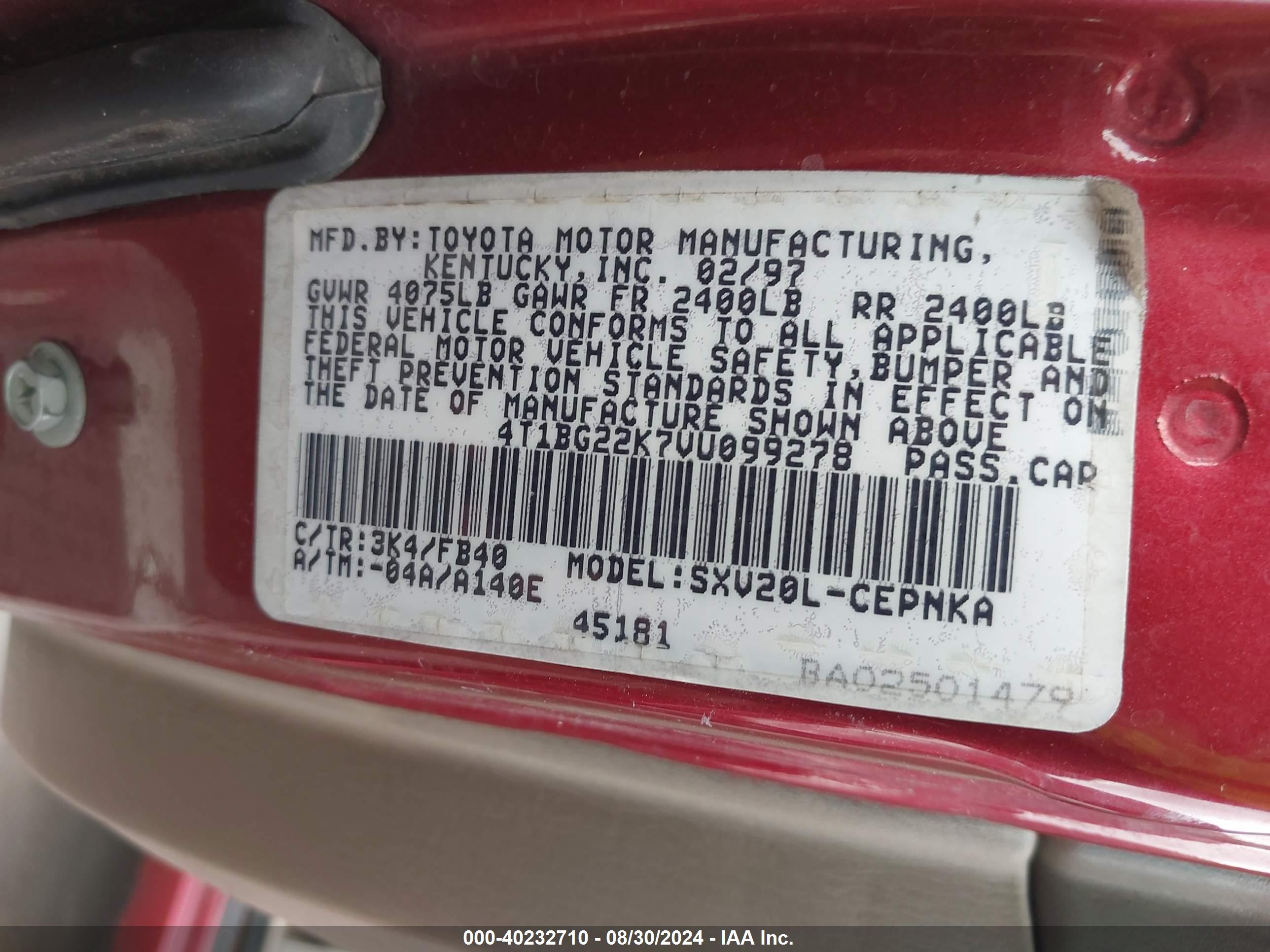 TOYOTA CAMRY image 9