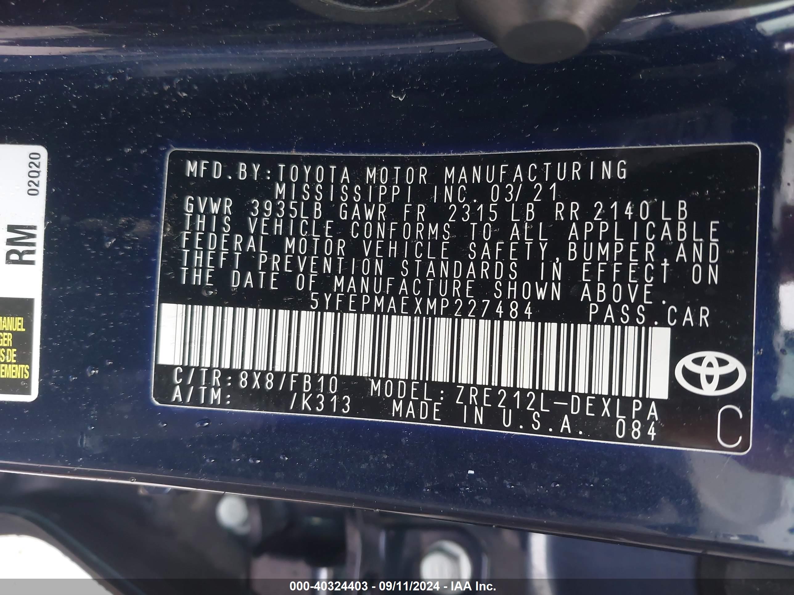 TOYOTA COROLLA image 9
