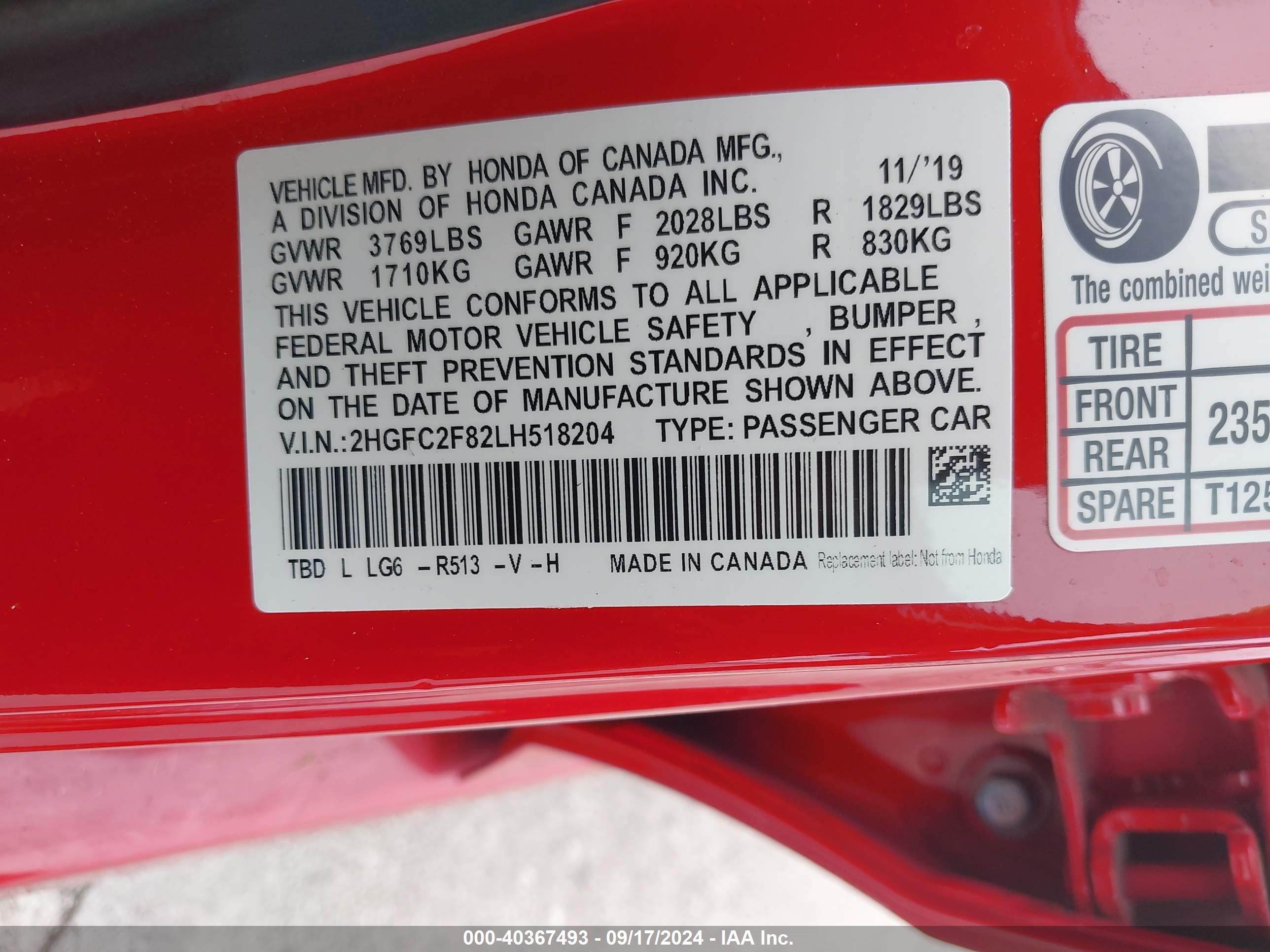 HONDA CIVIC image 9