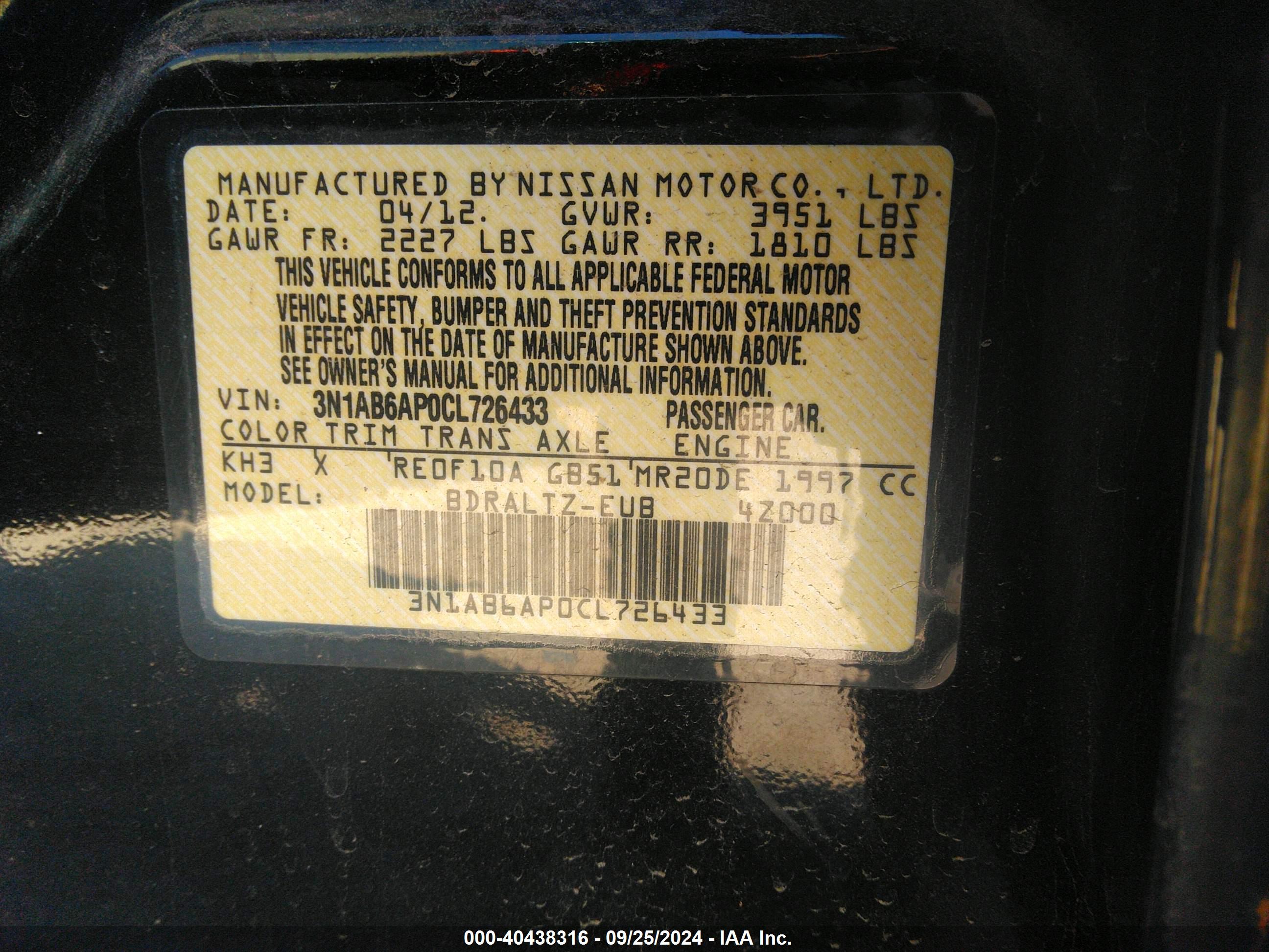 NISSAN SENTRA image 9
