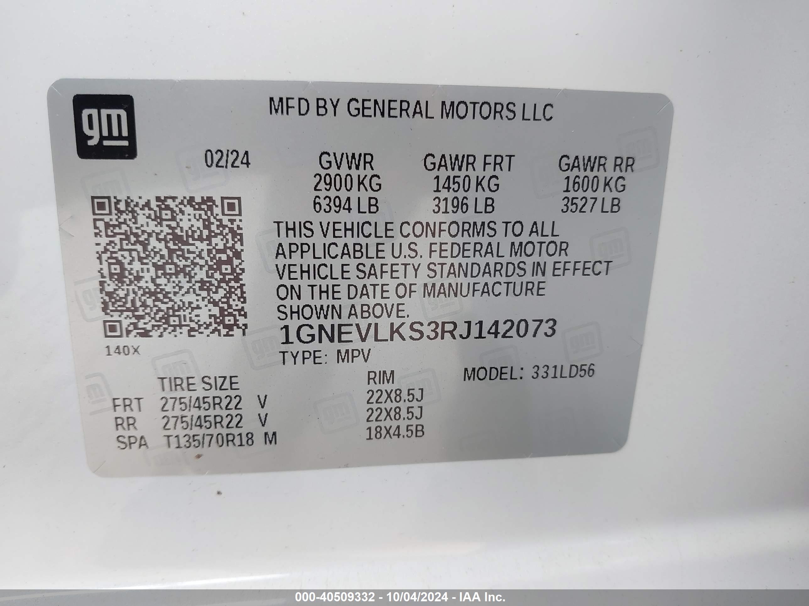 CHEVROLET TRAVERSE image 9