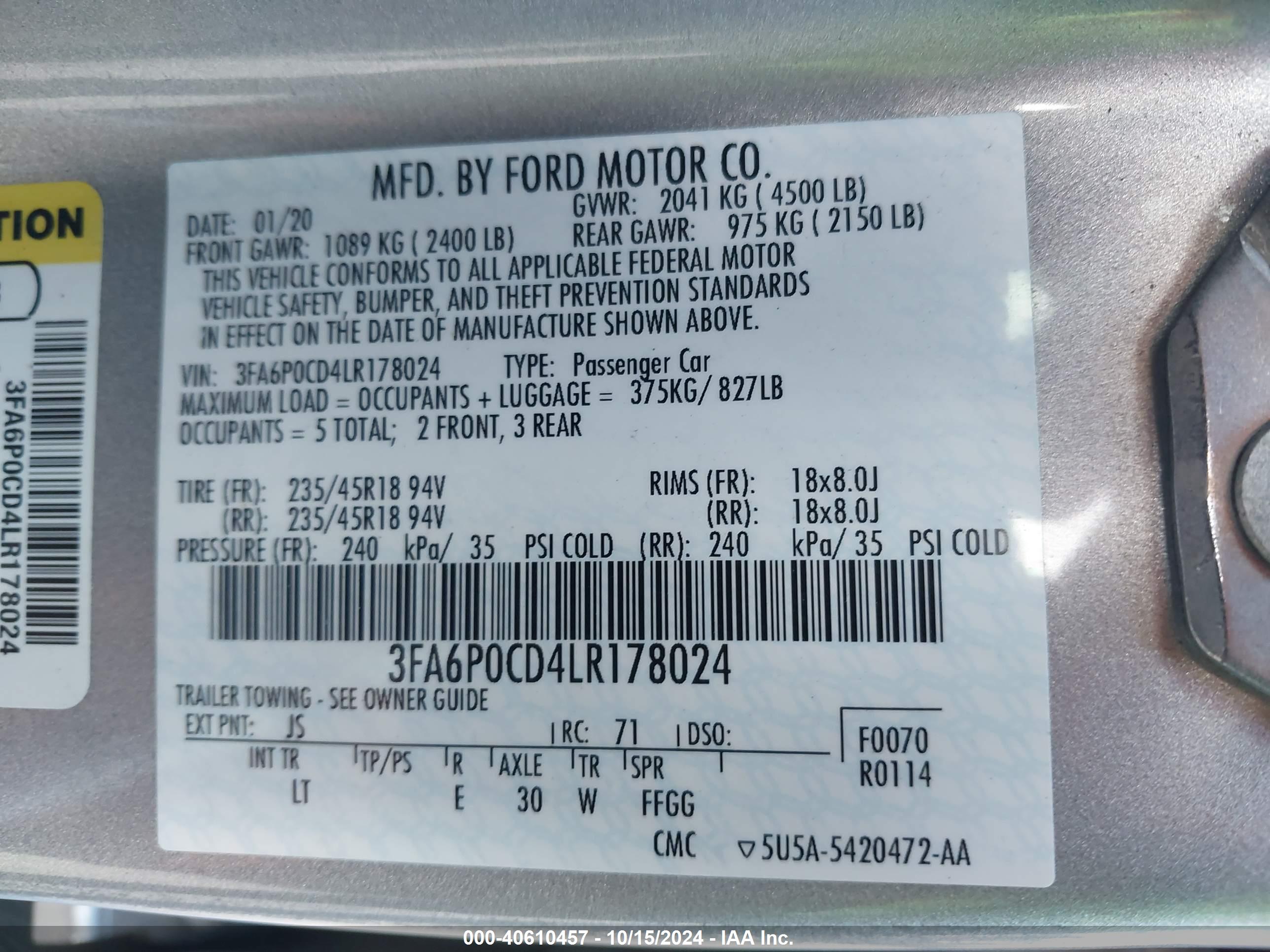 FORD FUSION image 9
