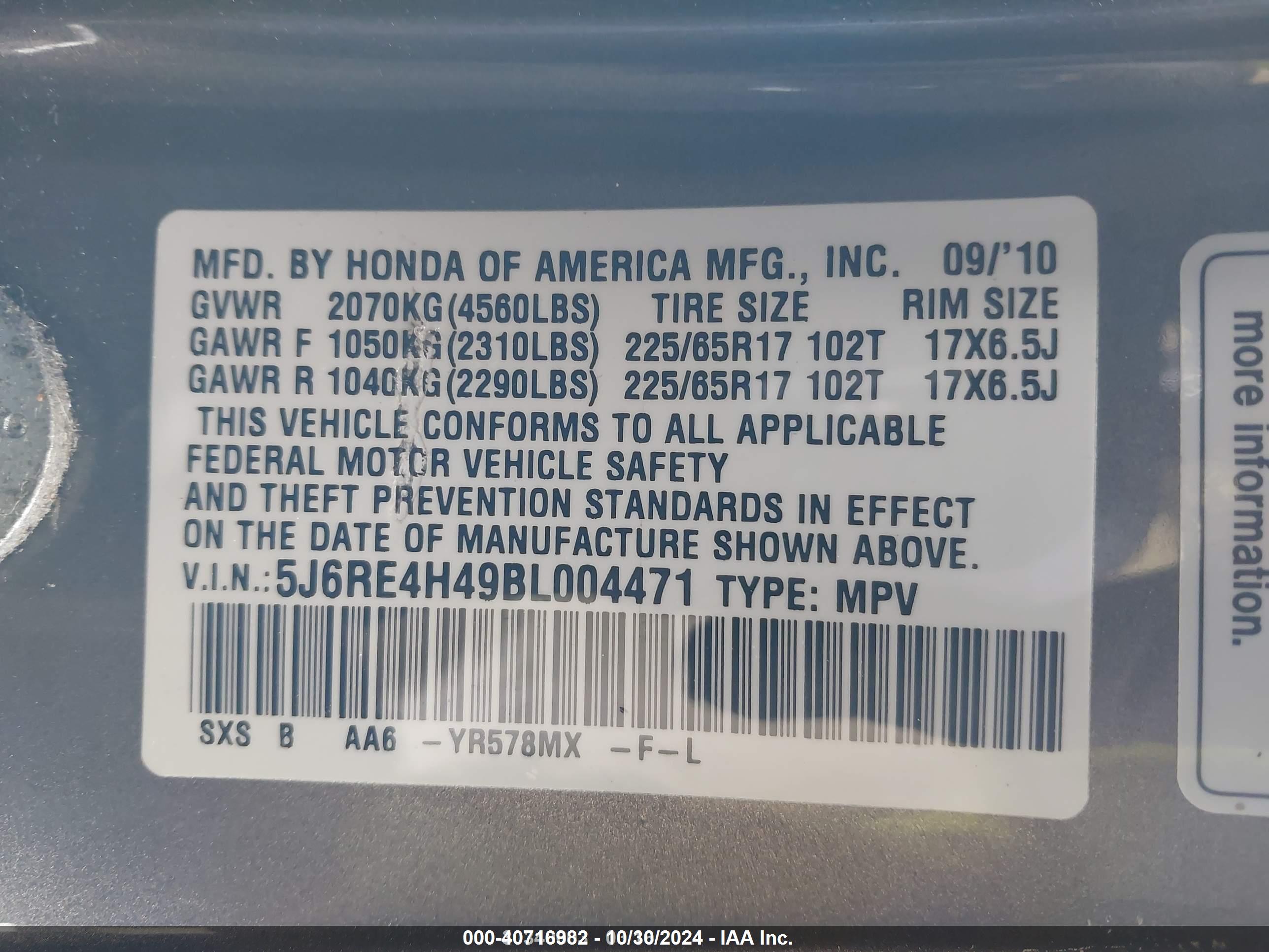 HONDA CR-V image 9