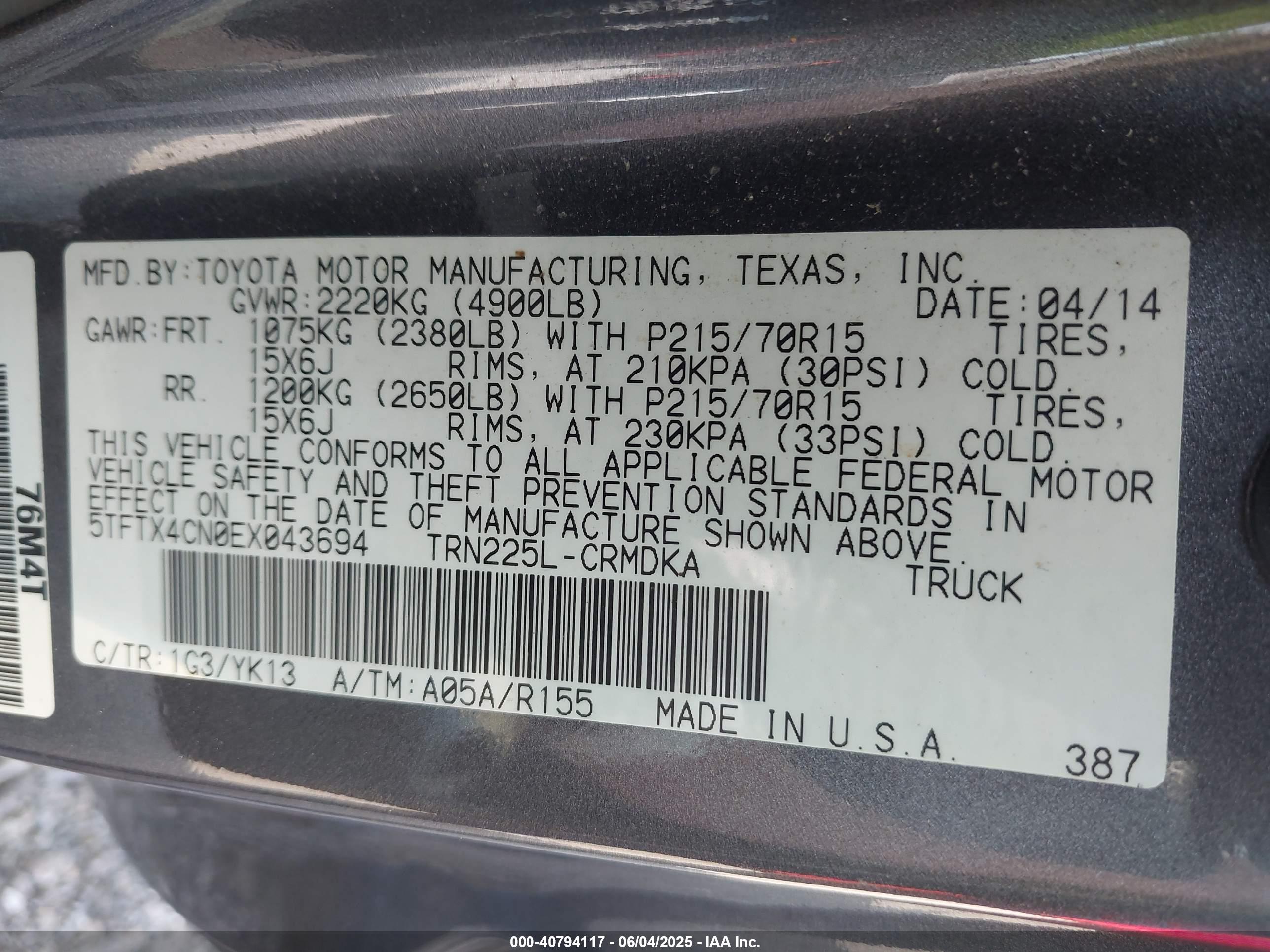 TOYOTA TACOMA image 9