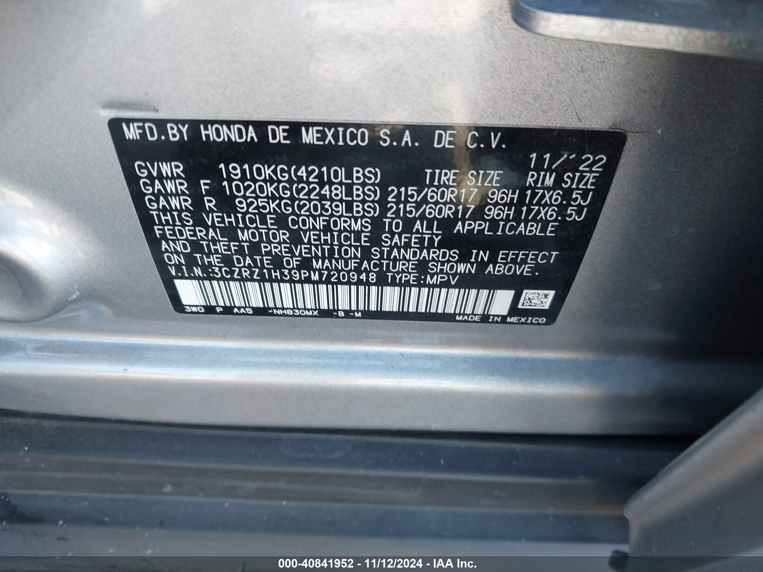HONDA HR-V image 9