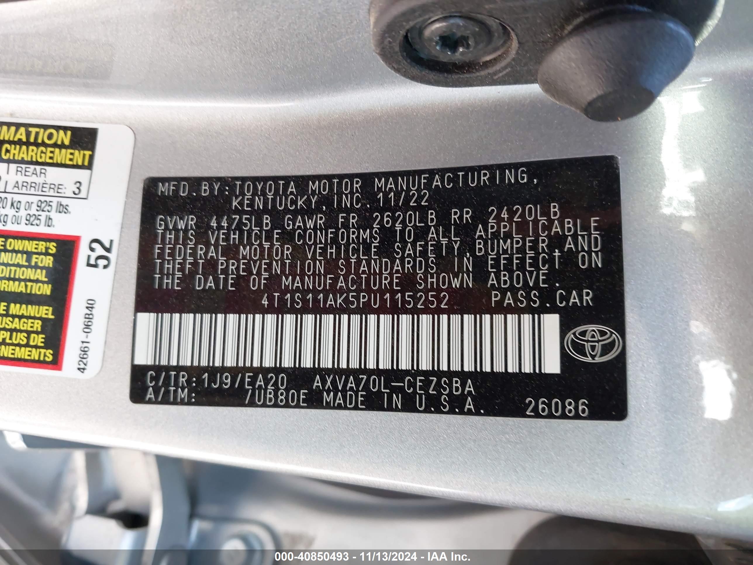 TOYOTA CAMRY image 9