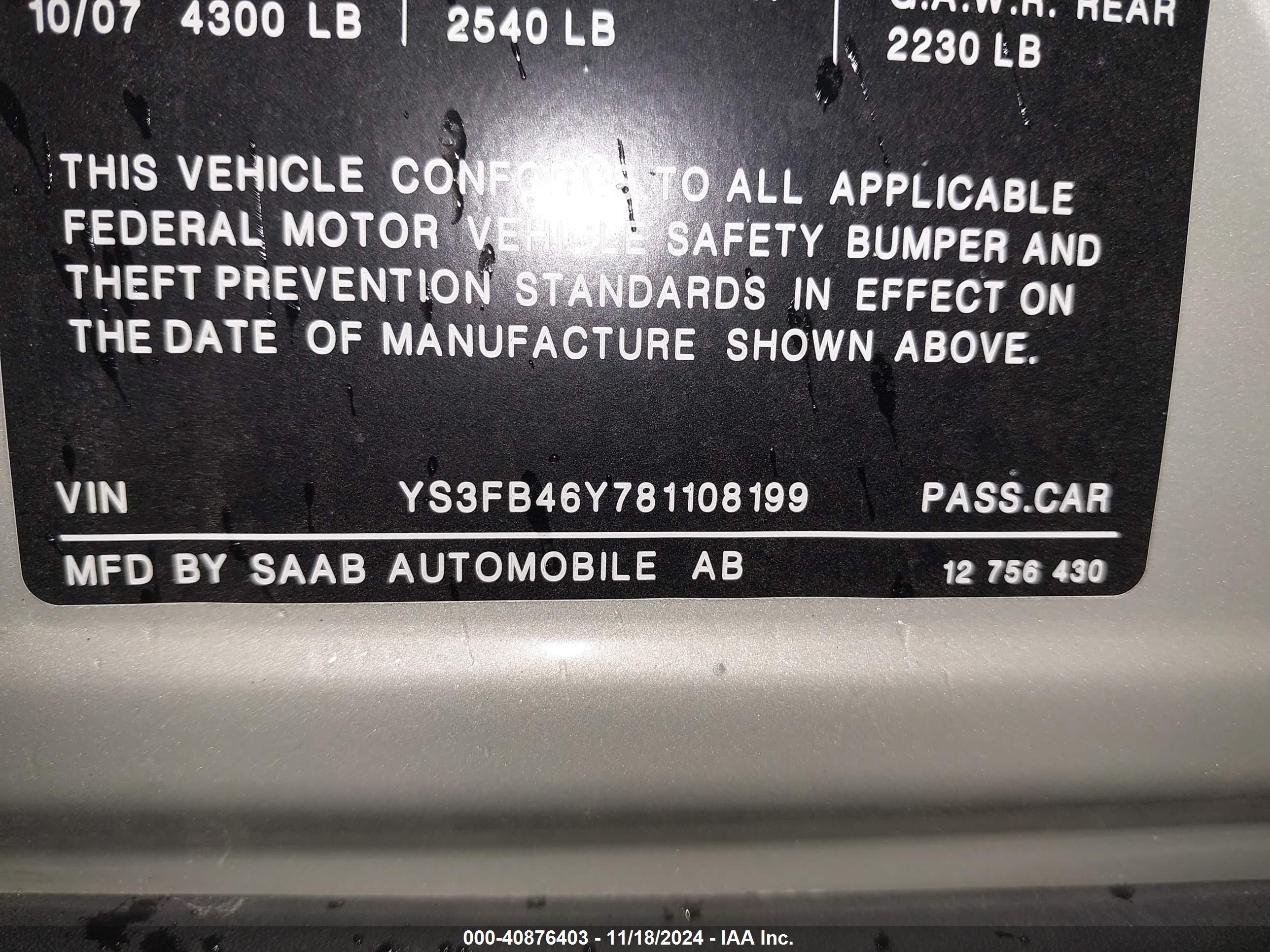 SAAB 9-3 image 9