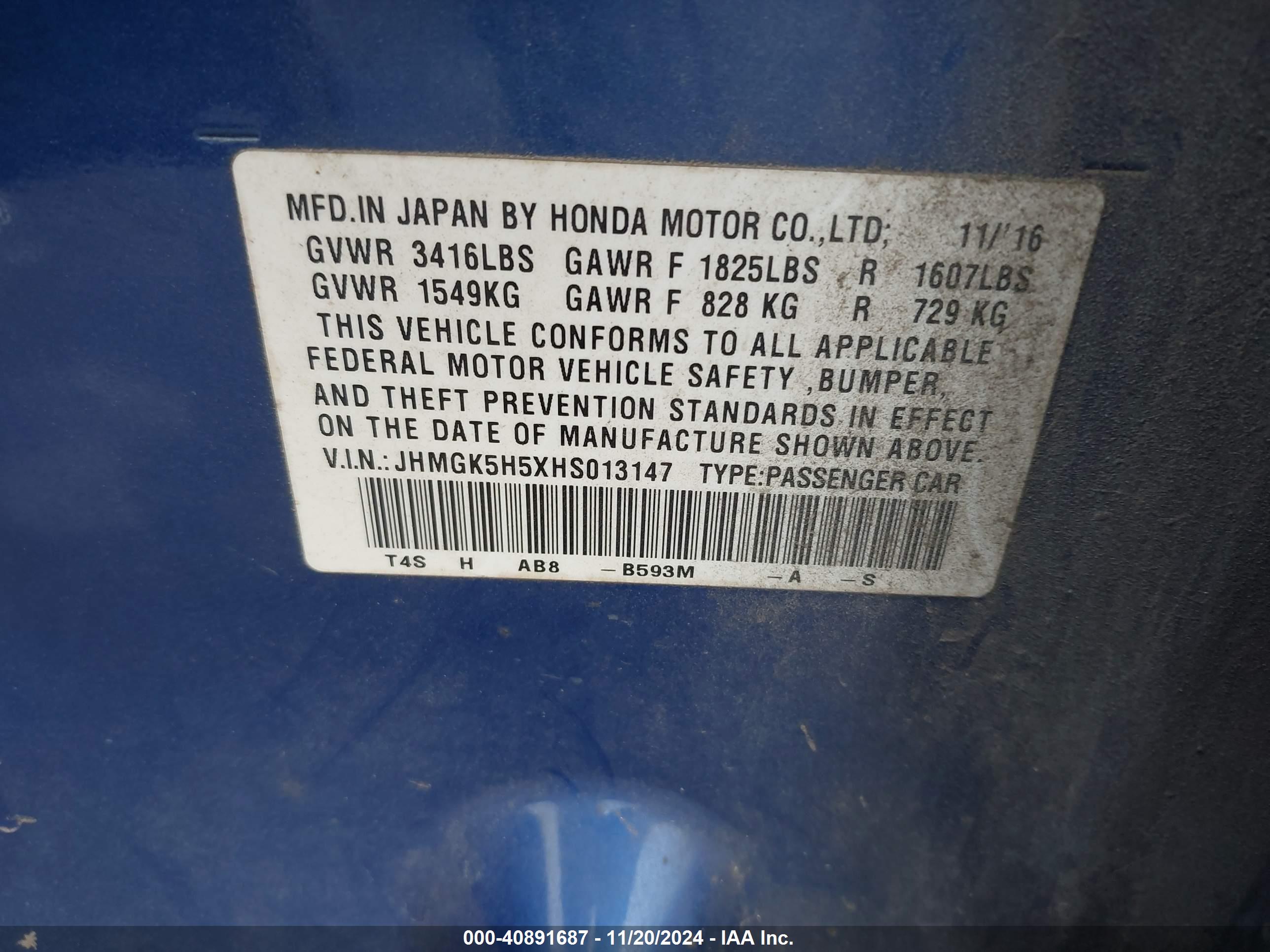 HONDA FIT image 9