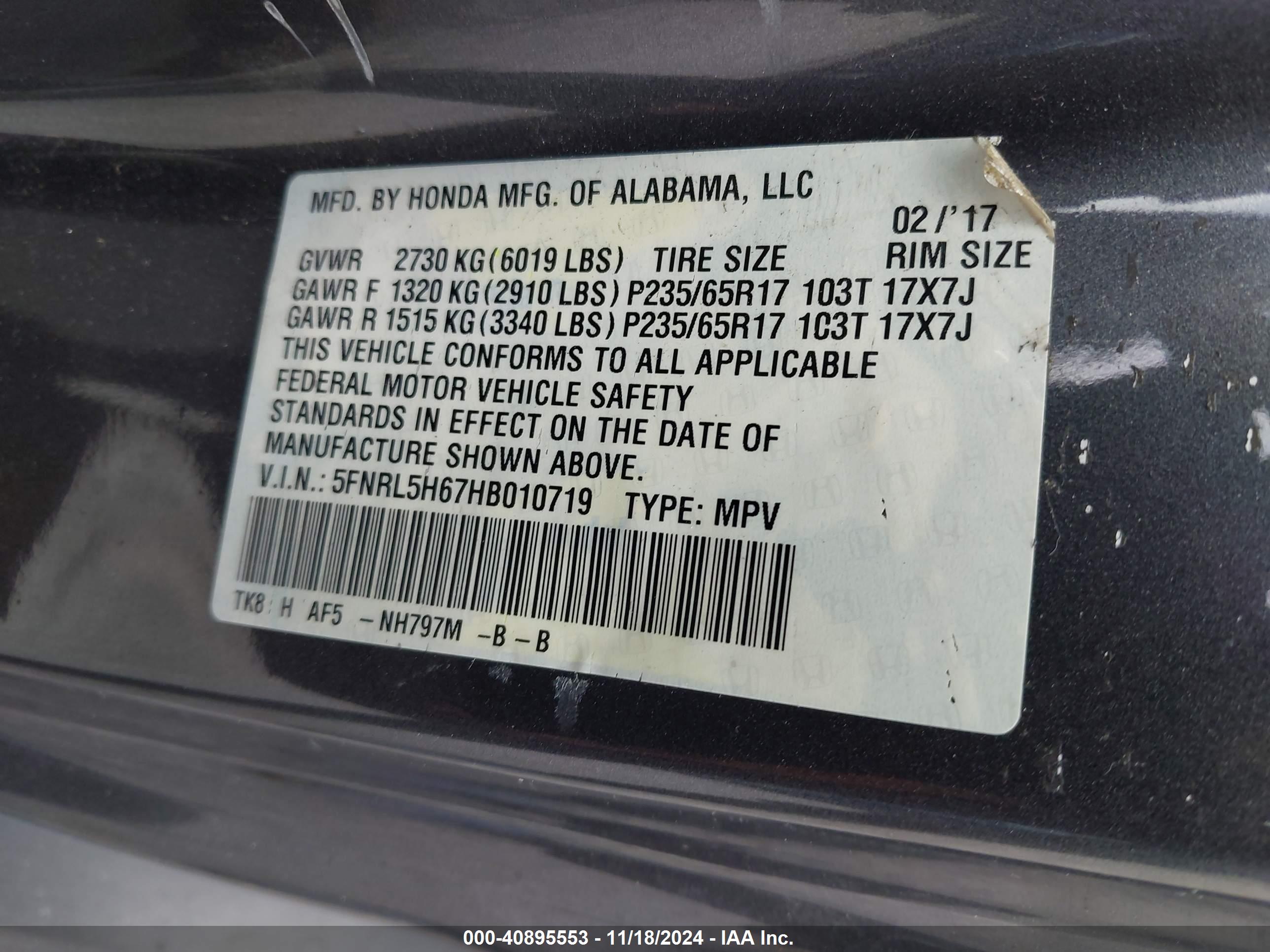 HONDA ODYSSEY image 9