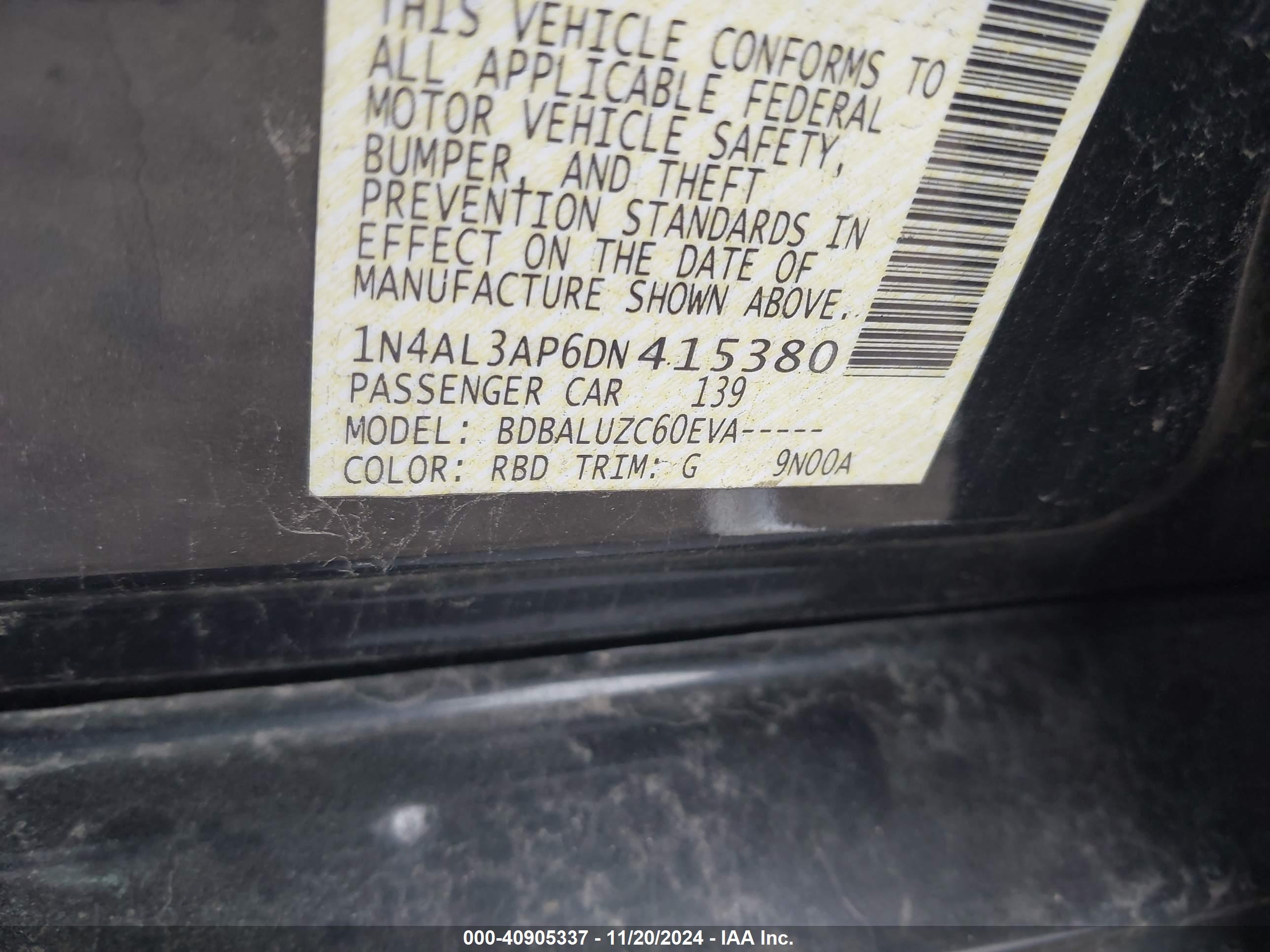NISSAN ALTIMA image 9