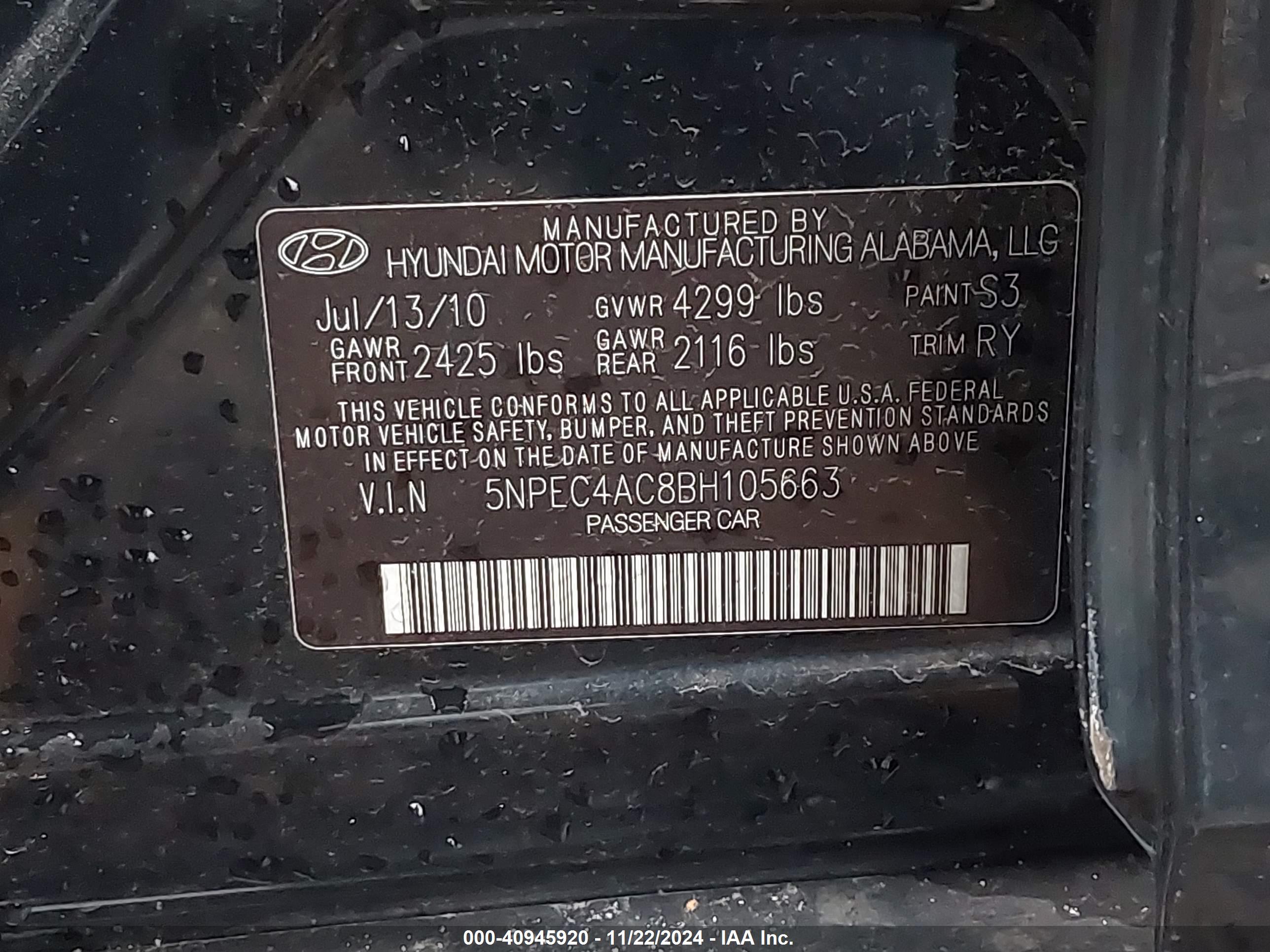 HYUNDAI SONATA image 9