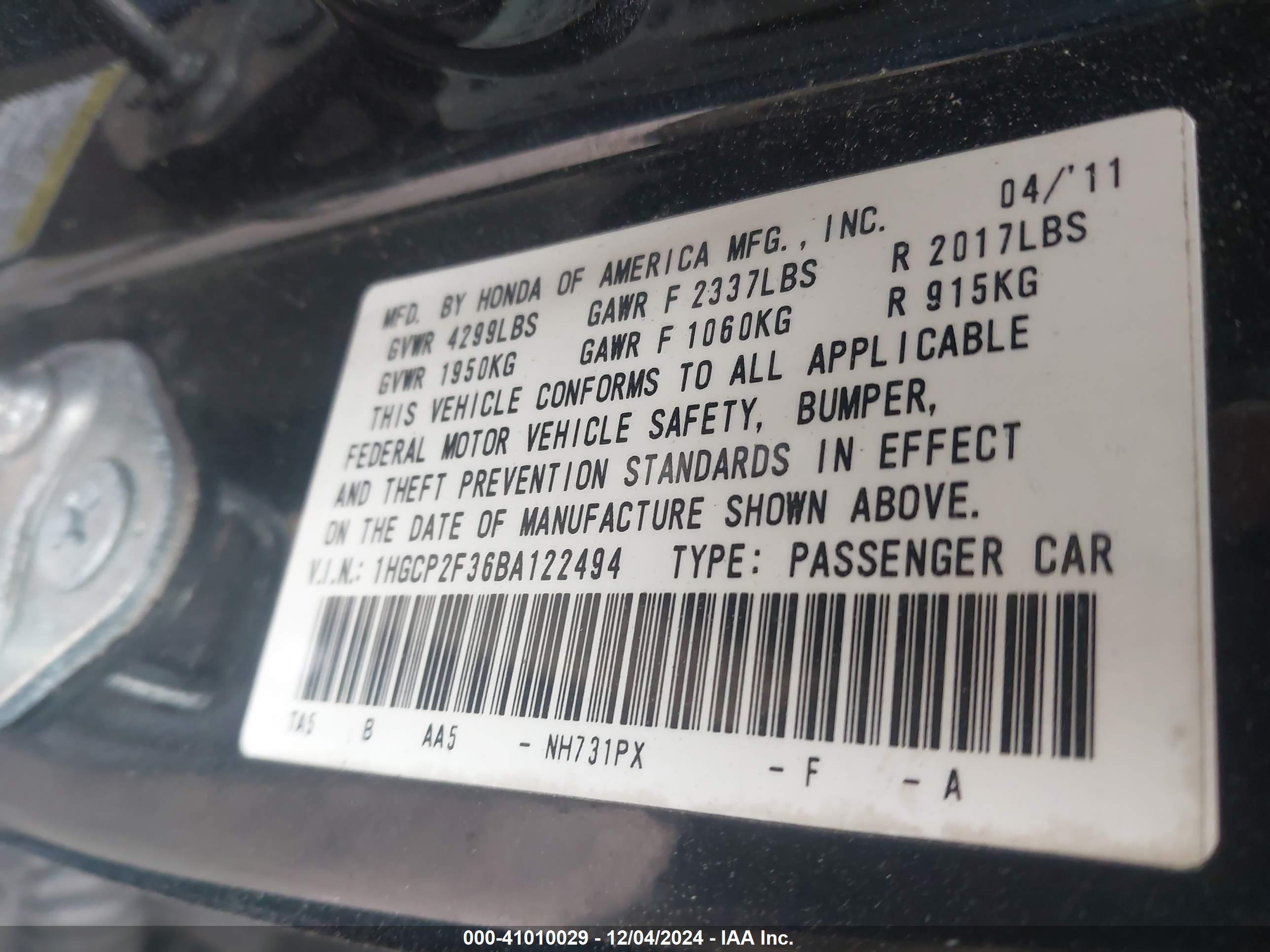 HONDA ACCORD image 9