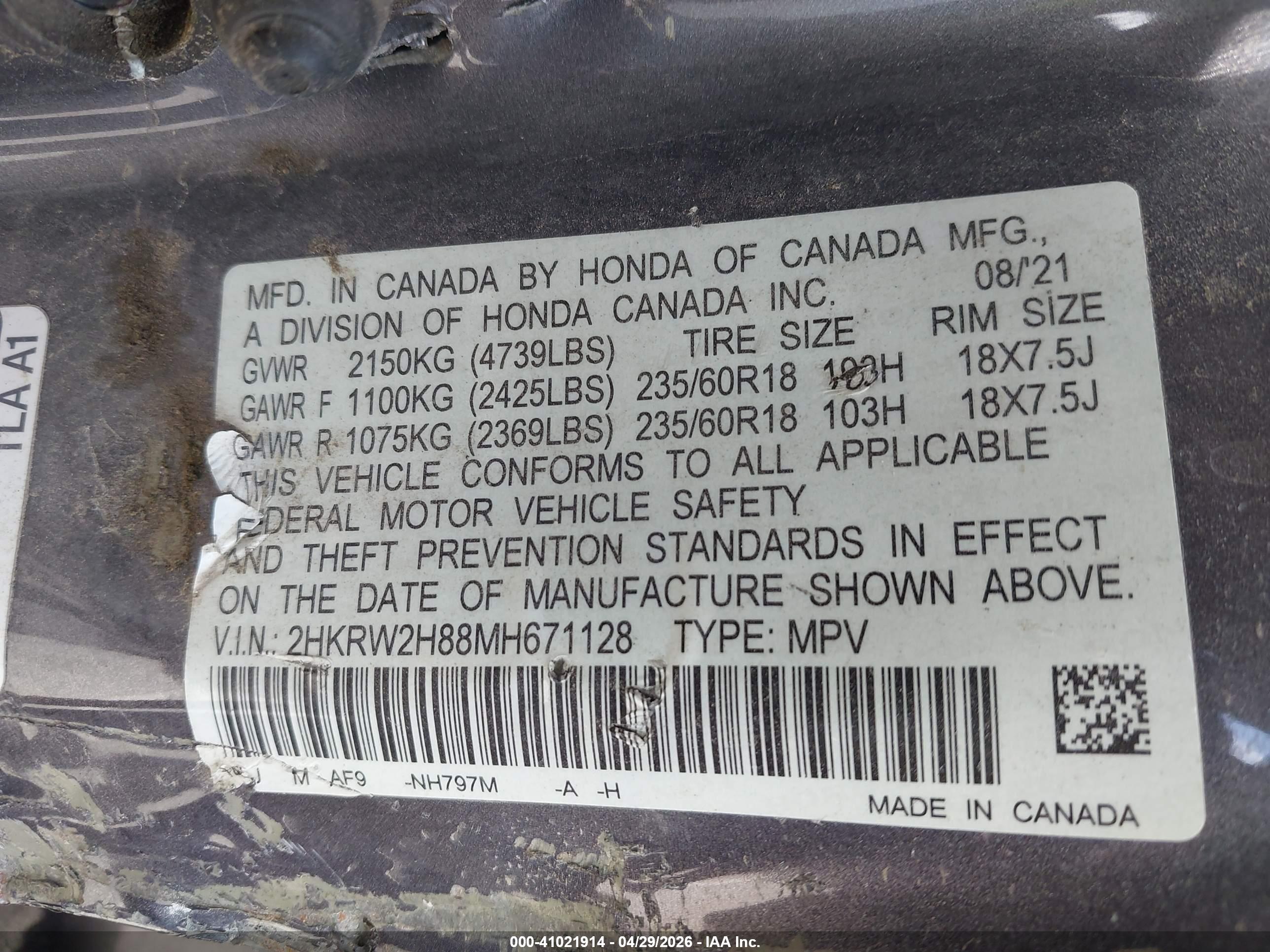 HONDA CR-V image 9