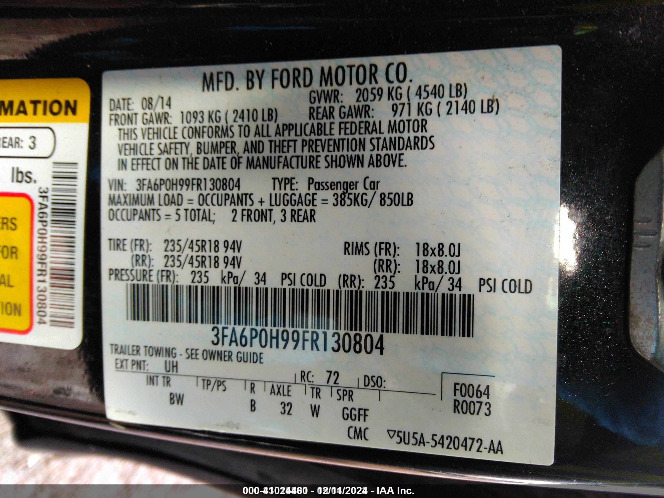 FORD FUSION image 9