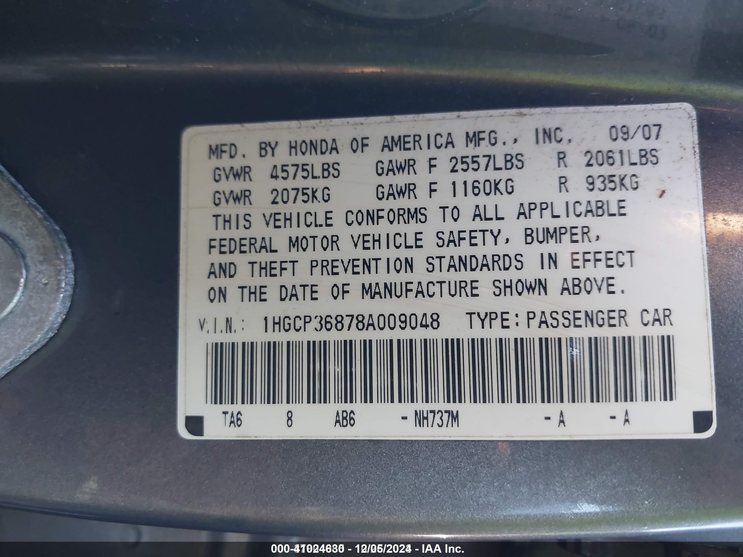 HONDA ACCORD image 9