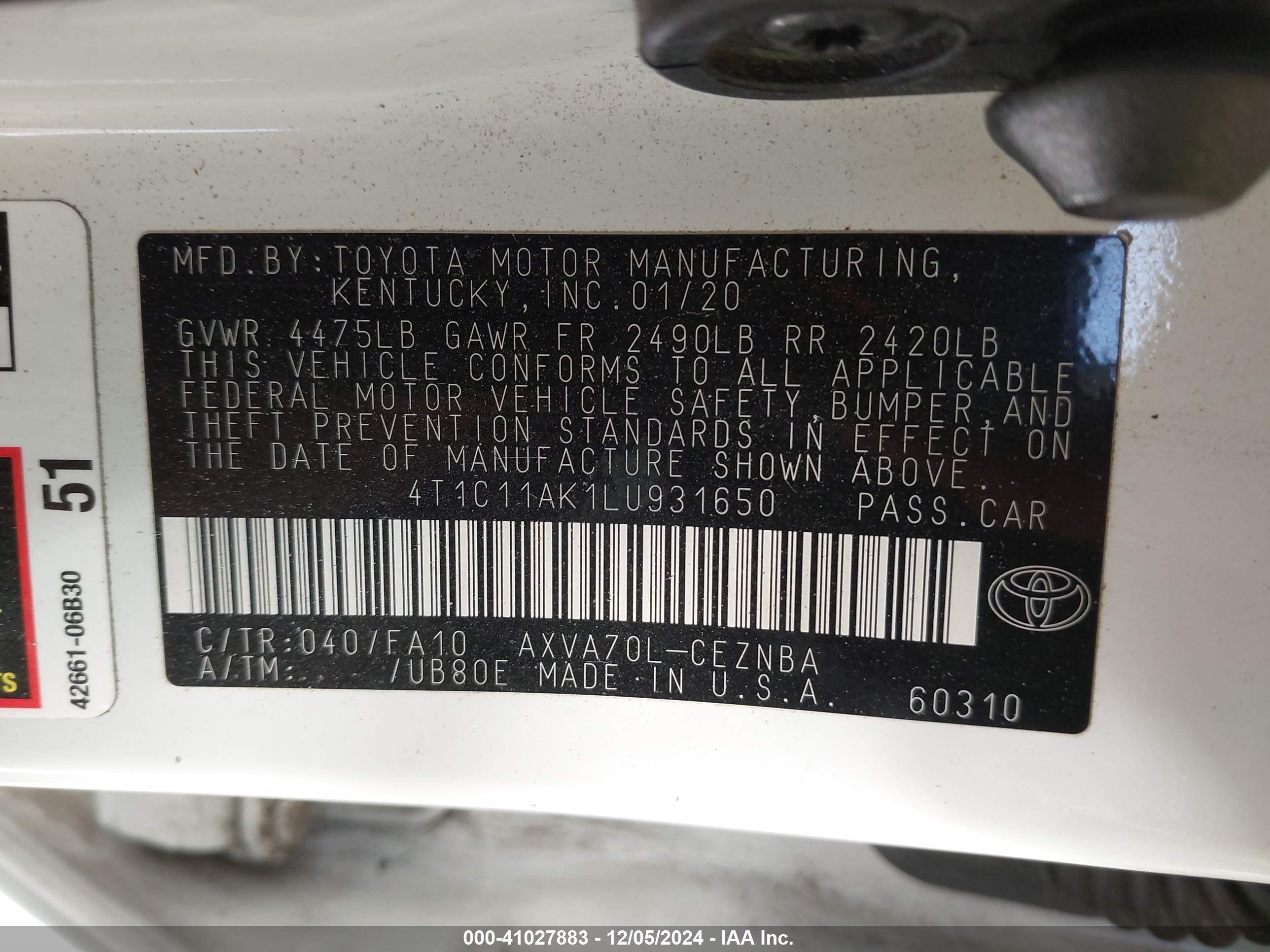 TOYOTA CAMRY image 9