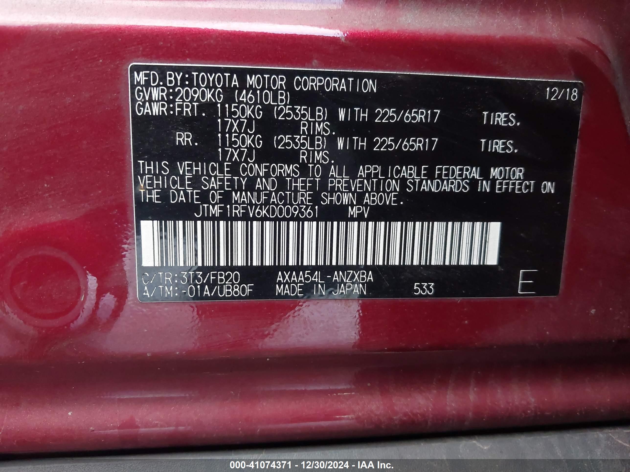 TOYOTA RAV4 image 9