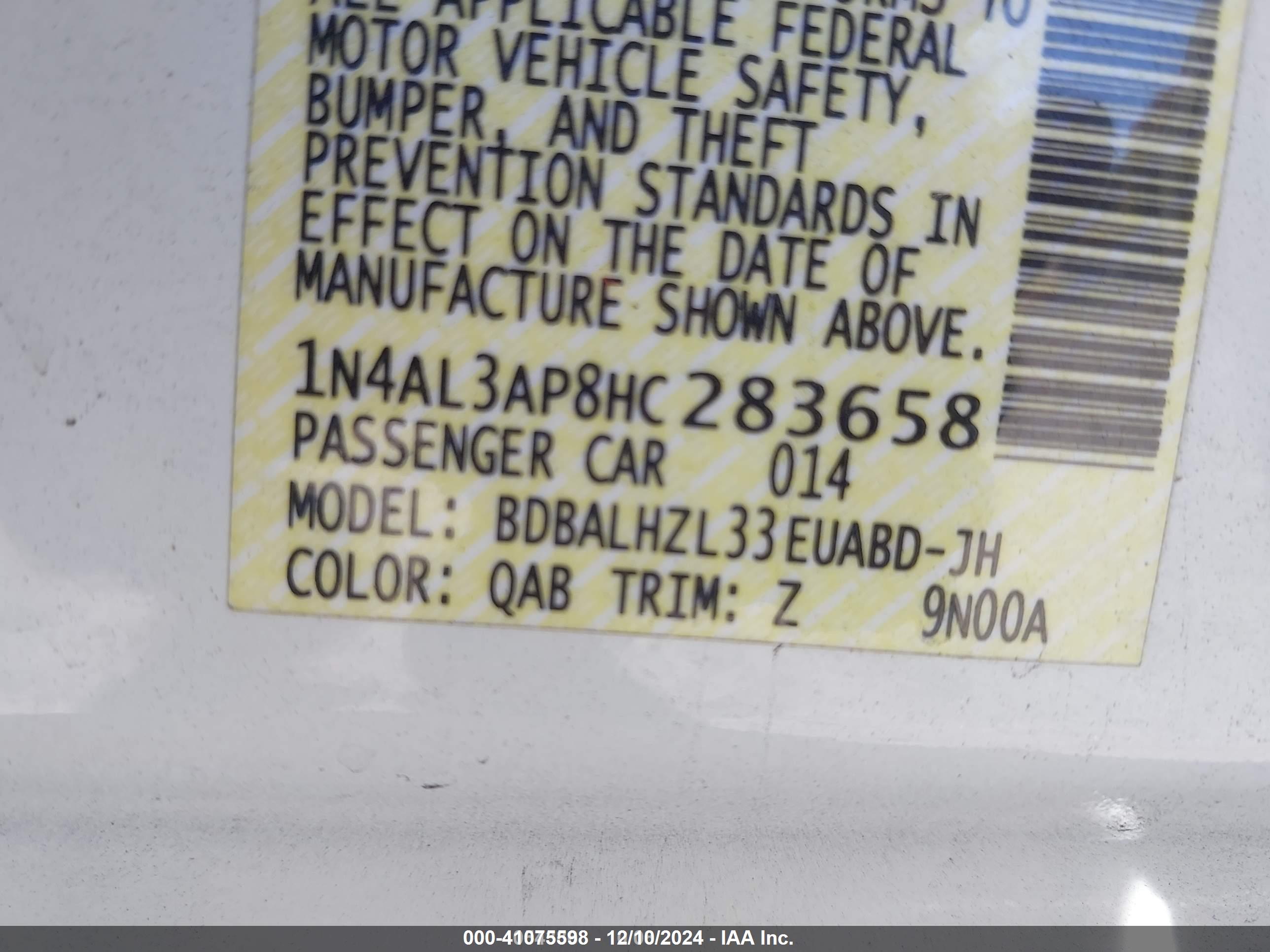 NISSAN ALTIMA image 9