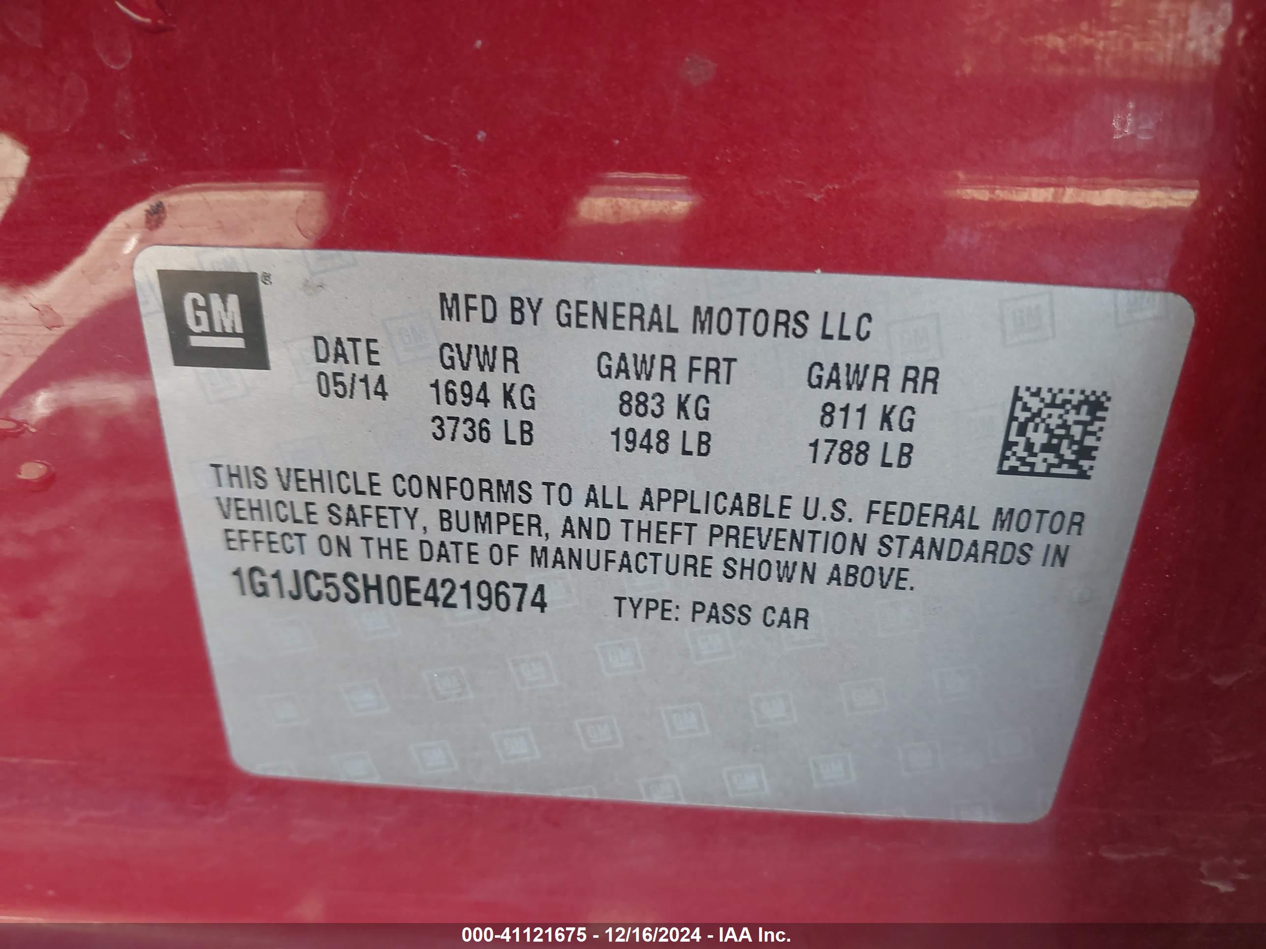 CHEVROLET SONIC image 9