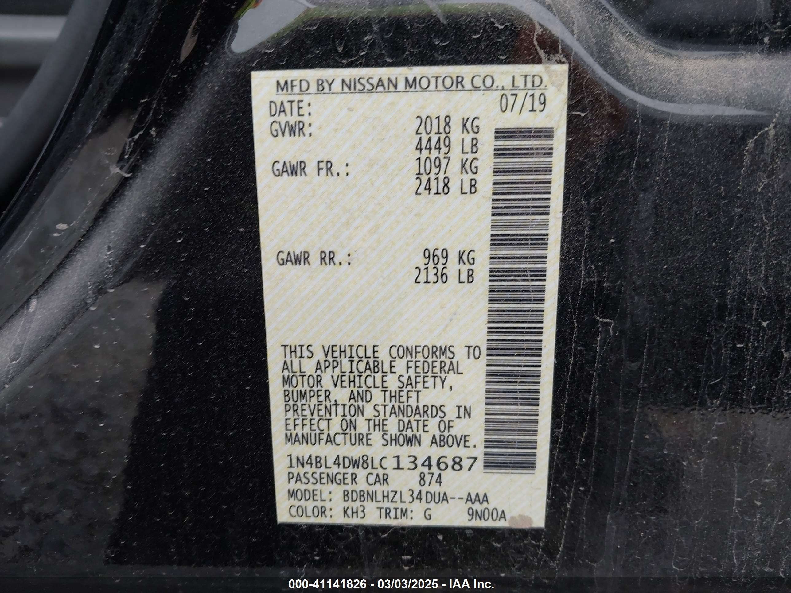 NISSAN ALTIMA image 9