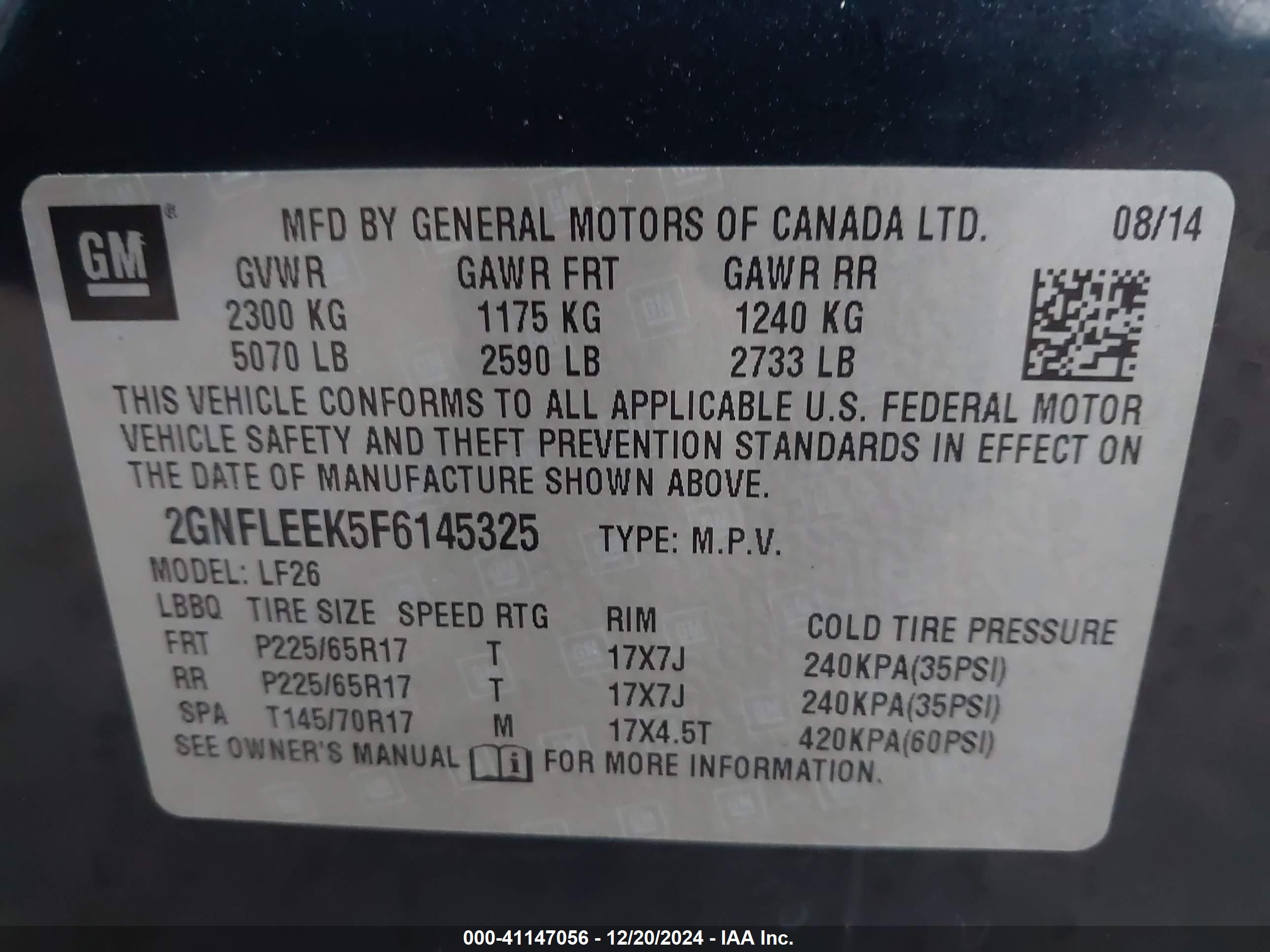 CHEVROLET EQUINOX image 9