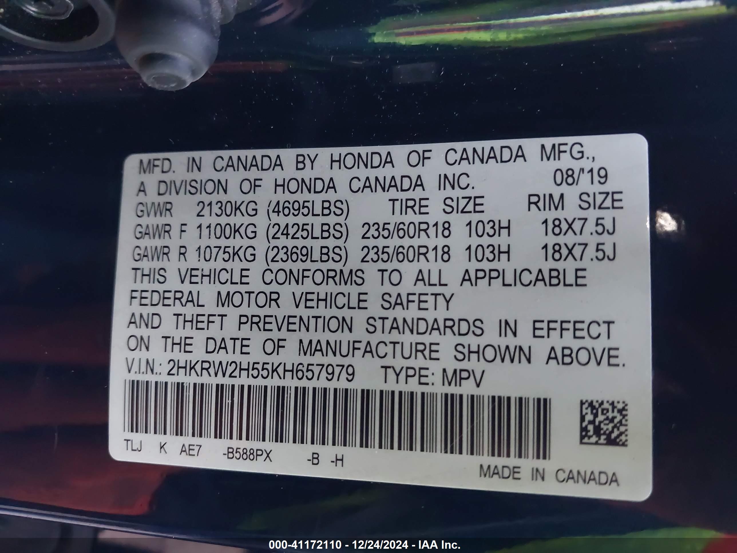 HONDA CR-V image 9