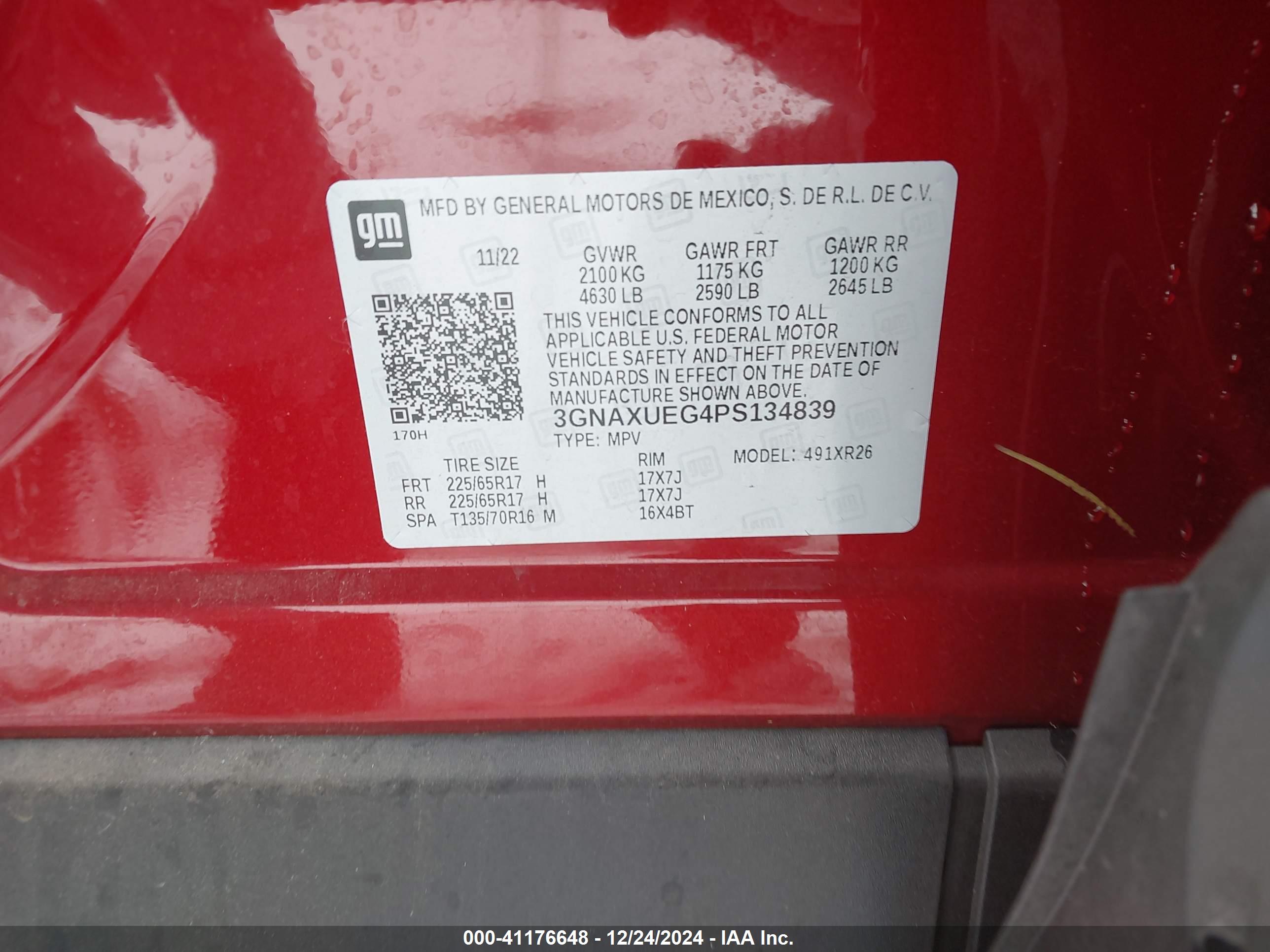 CHEVROLET EQUINOX image 9