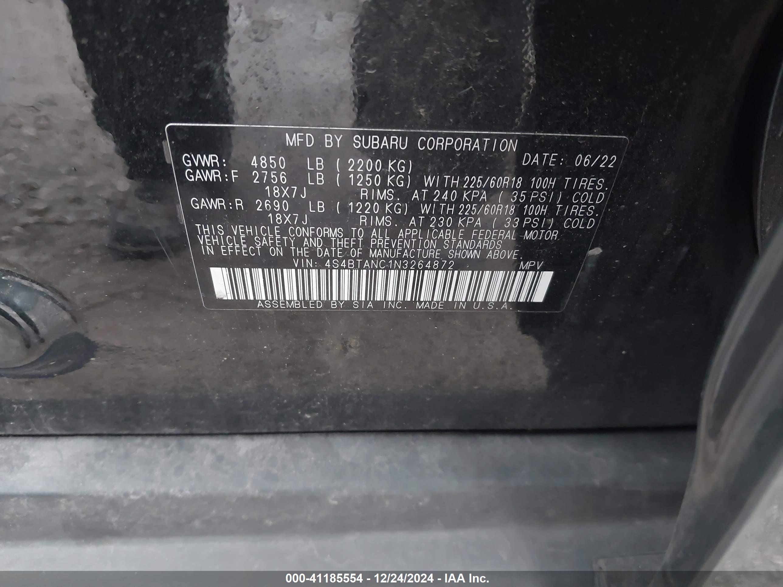 SUBARU OUTBACK image 9