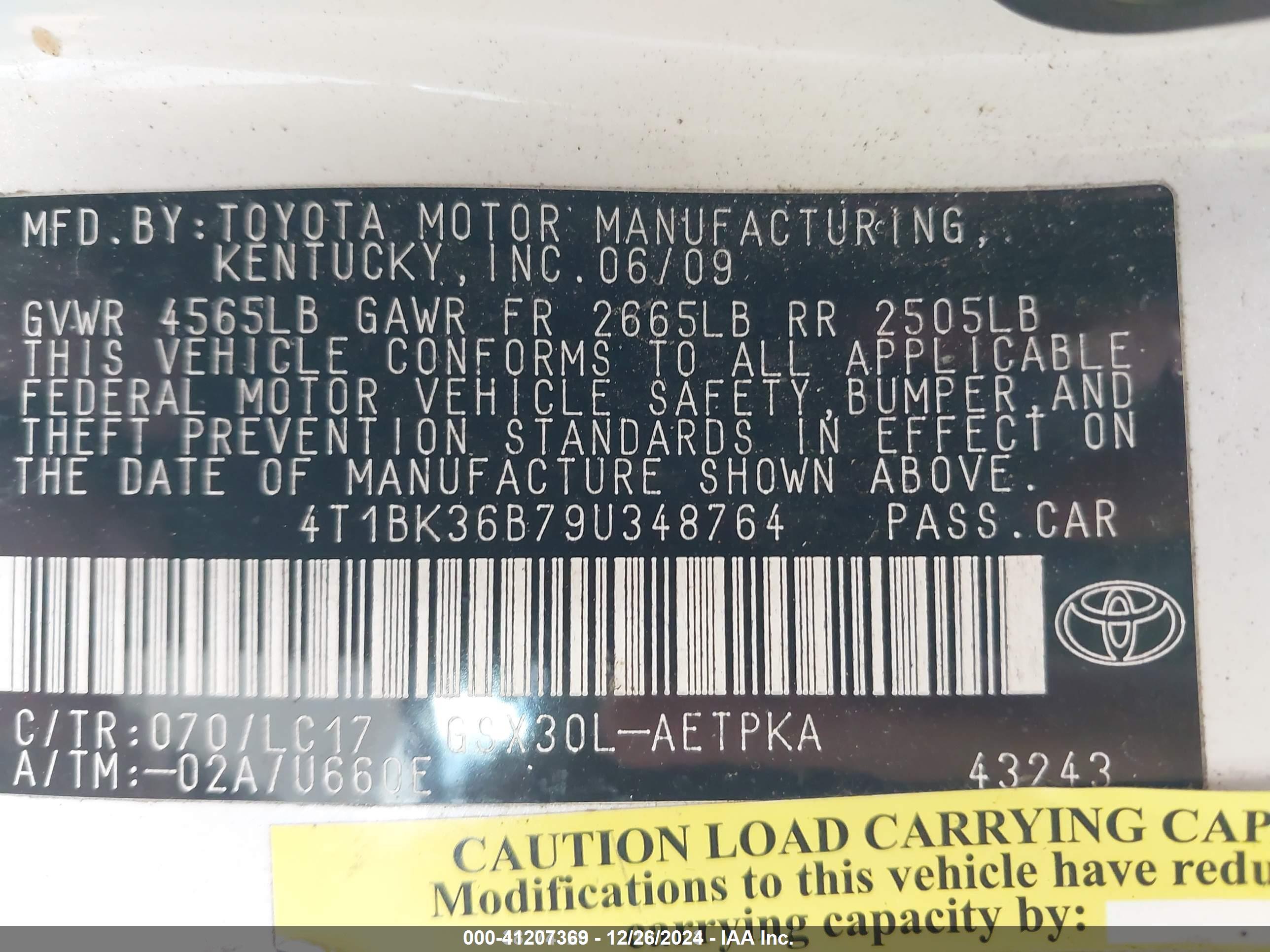 TOYOTA AVALON image 9