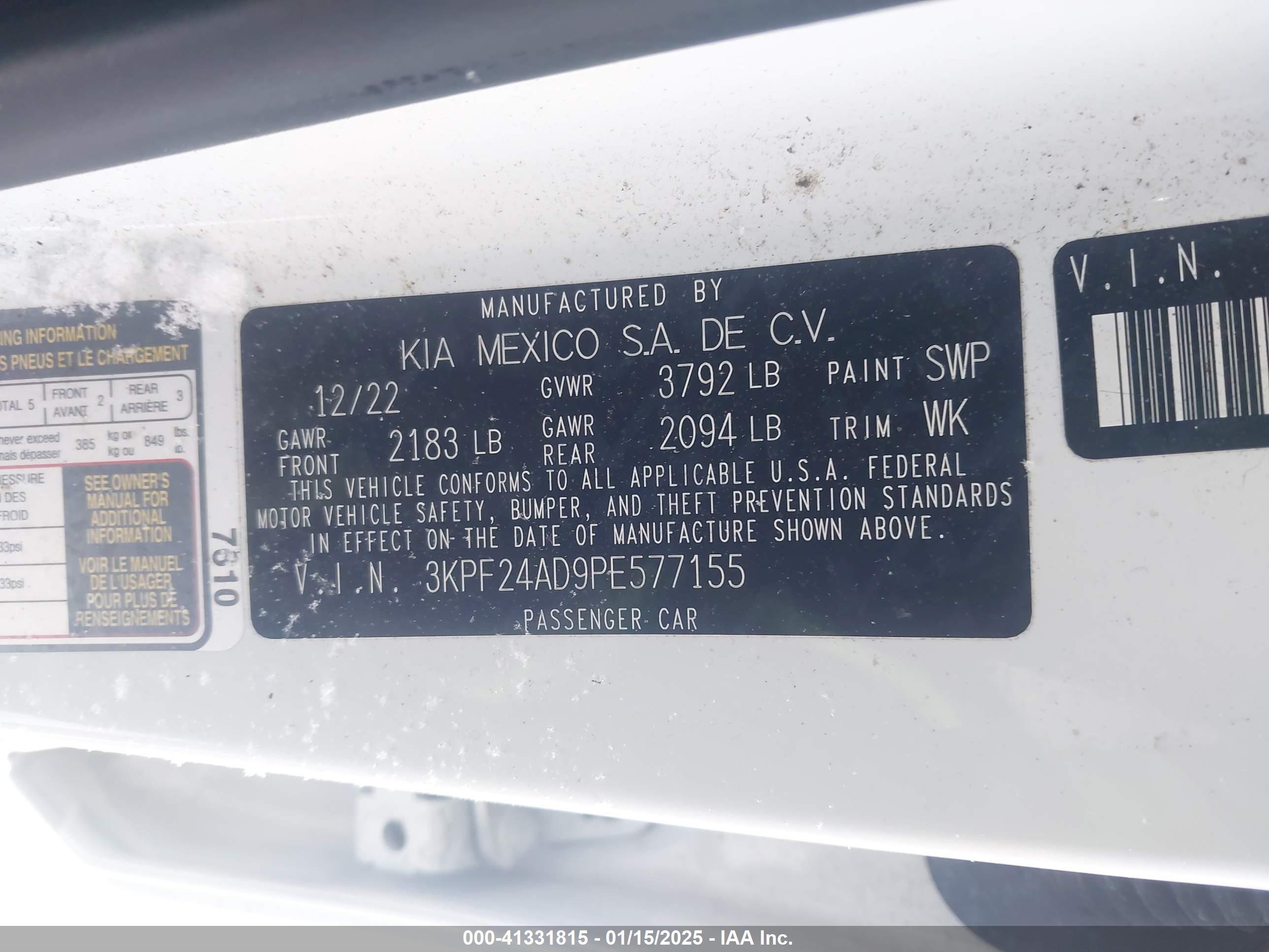 KIA FORTE image 9