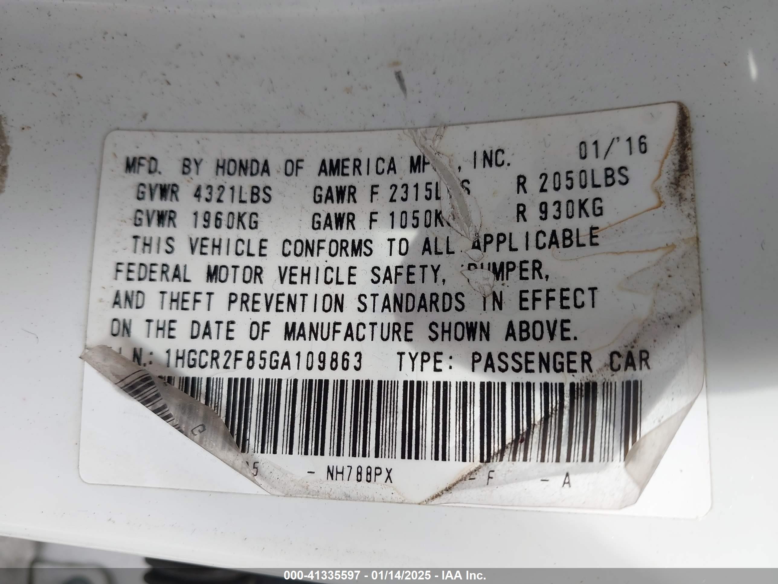 HONDA ACCORD image 9