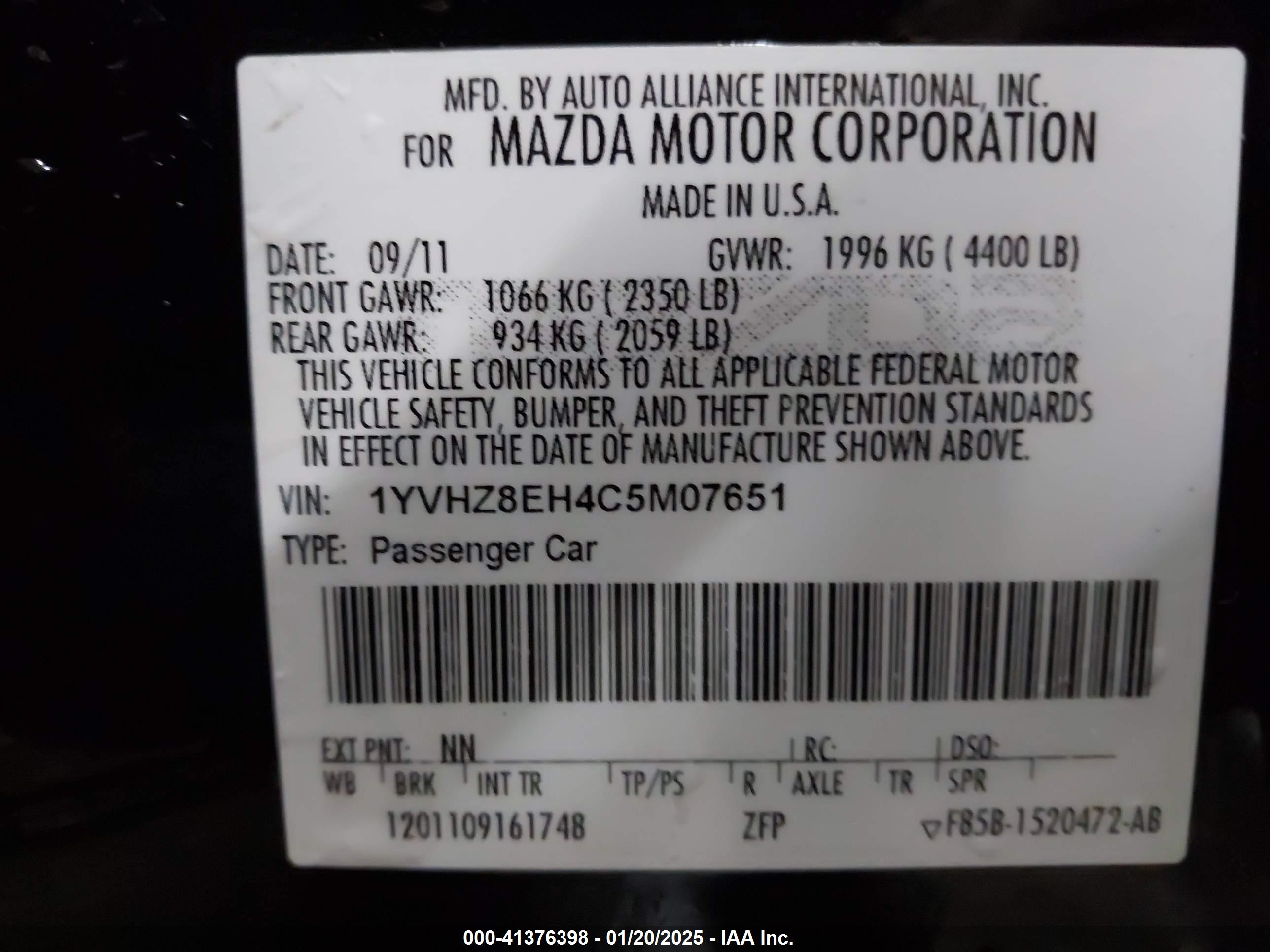 MAZDA MAZDA6 image 9