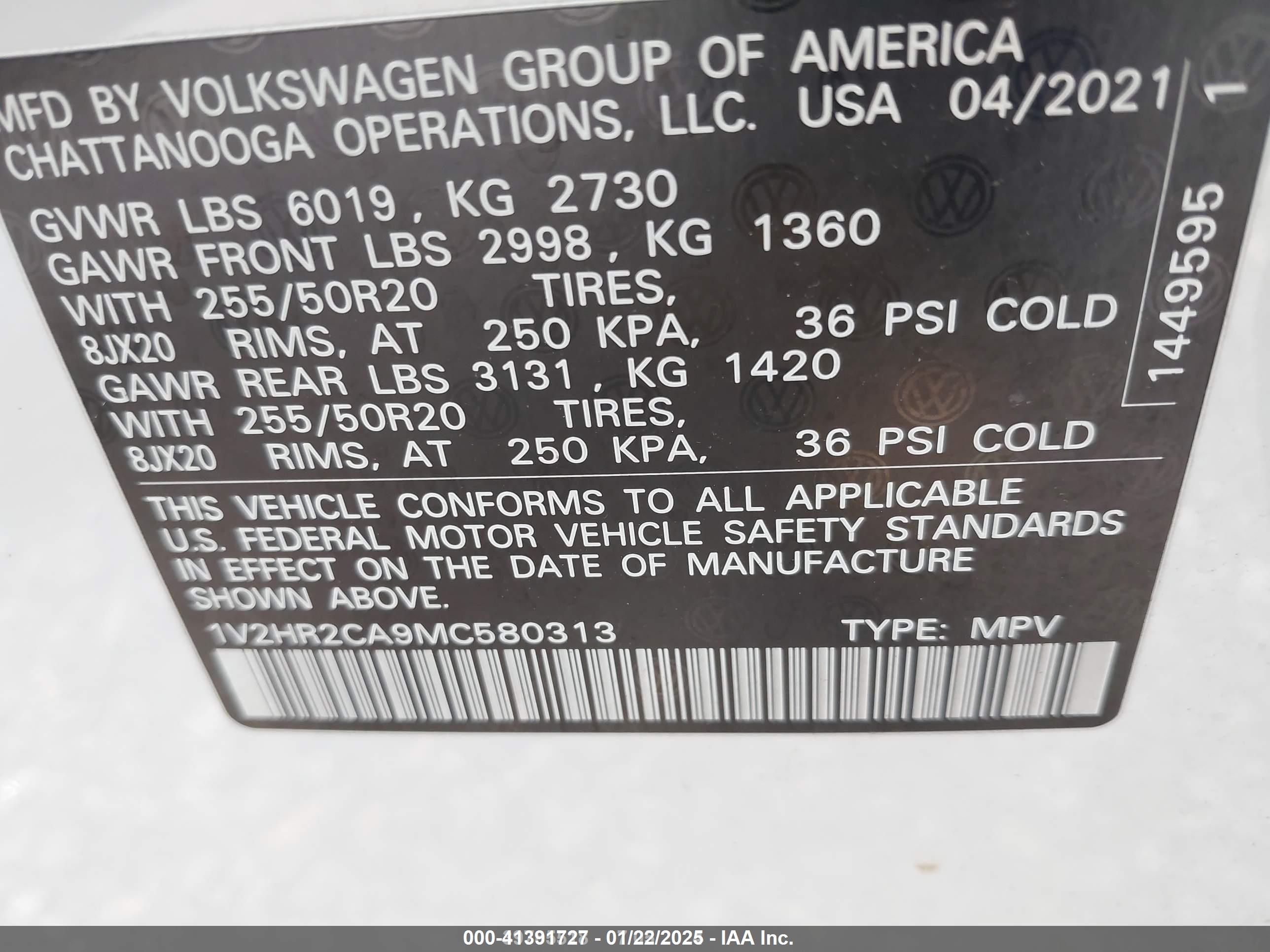 VOLKSWAGEN ATLAS image 9