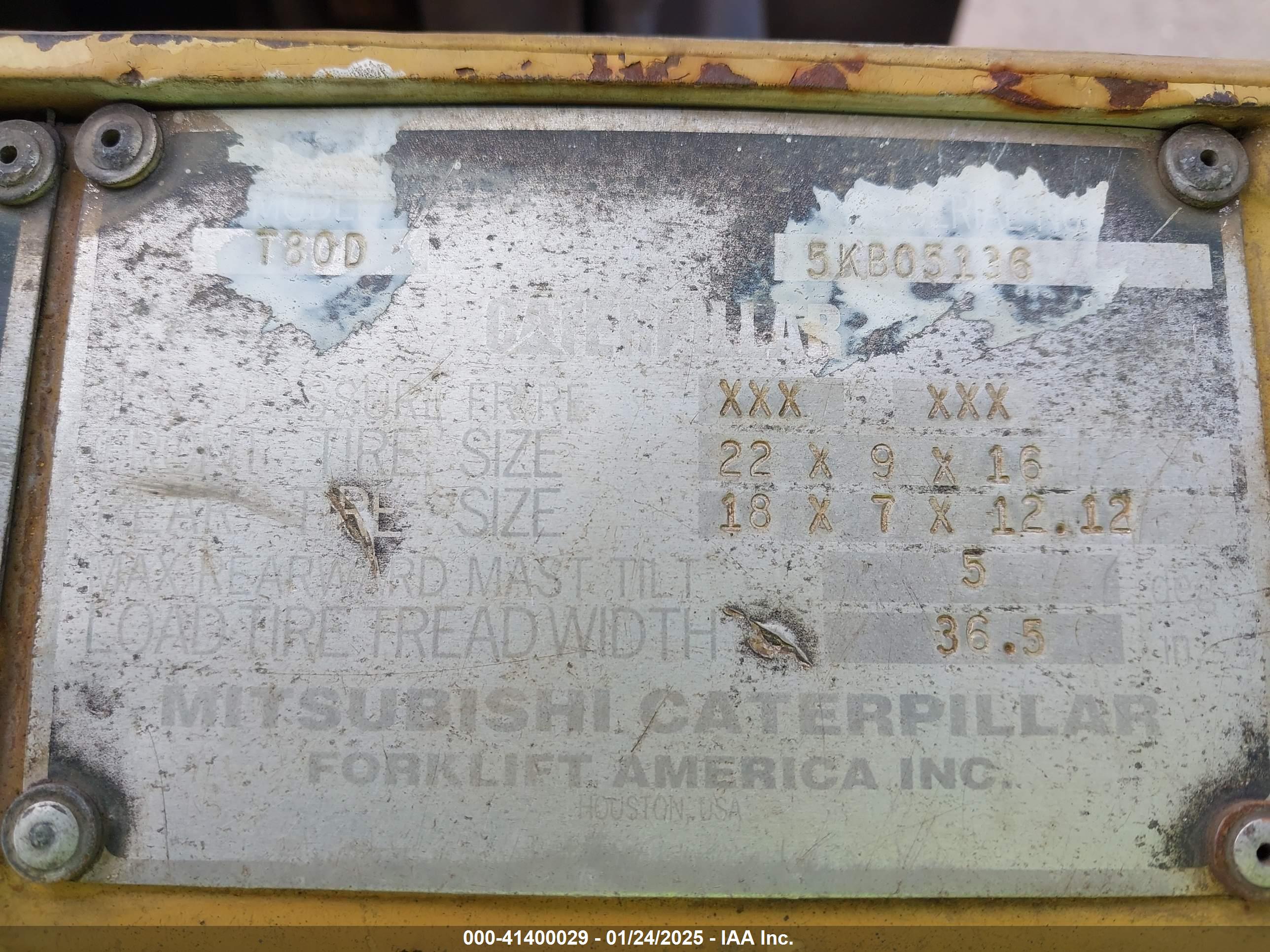 CATERPILLAR FORKLIFT image 9