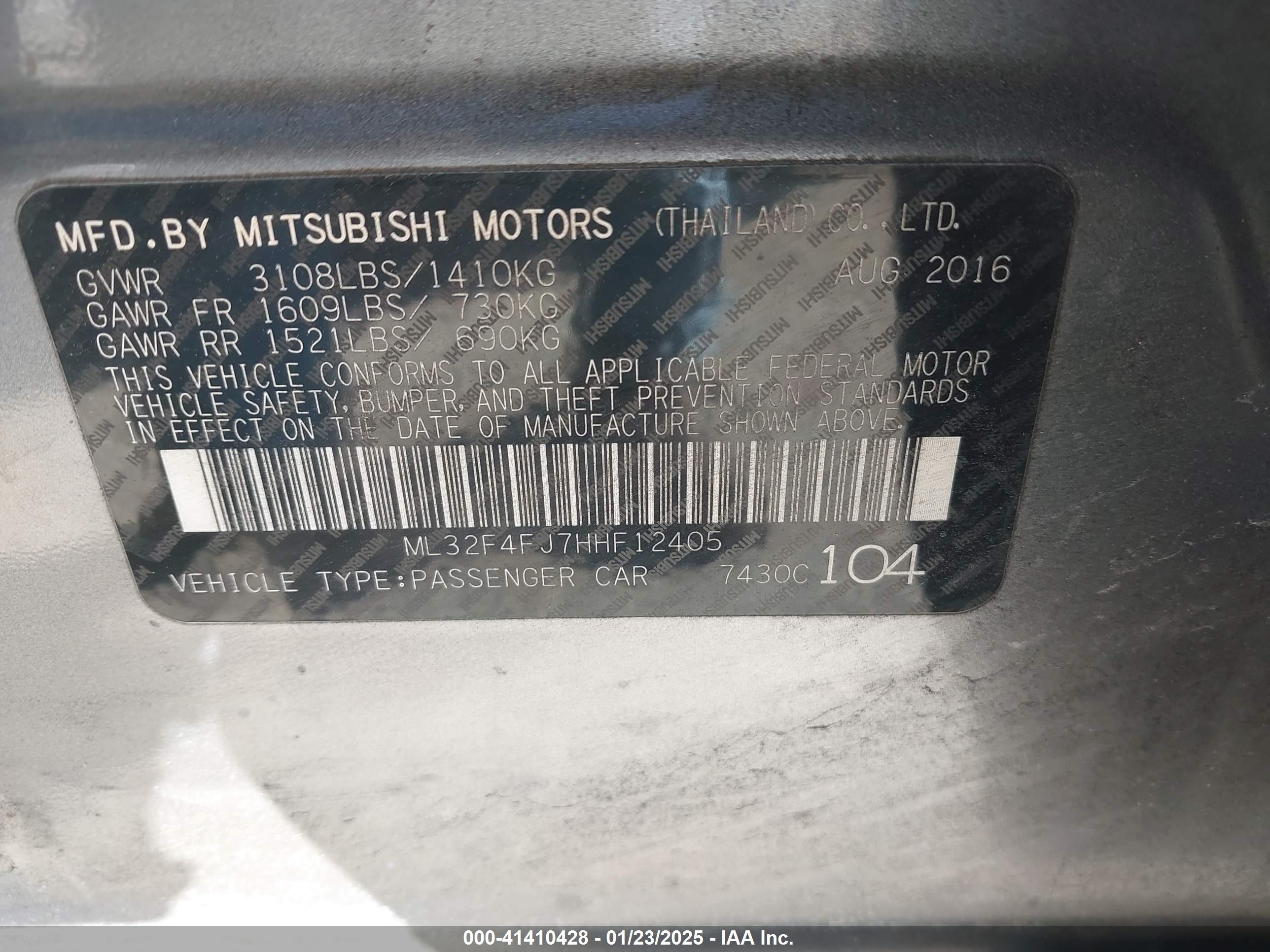 MITSUBISHI MIRAGE image 9