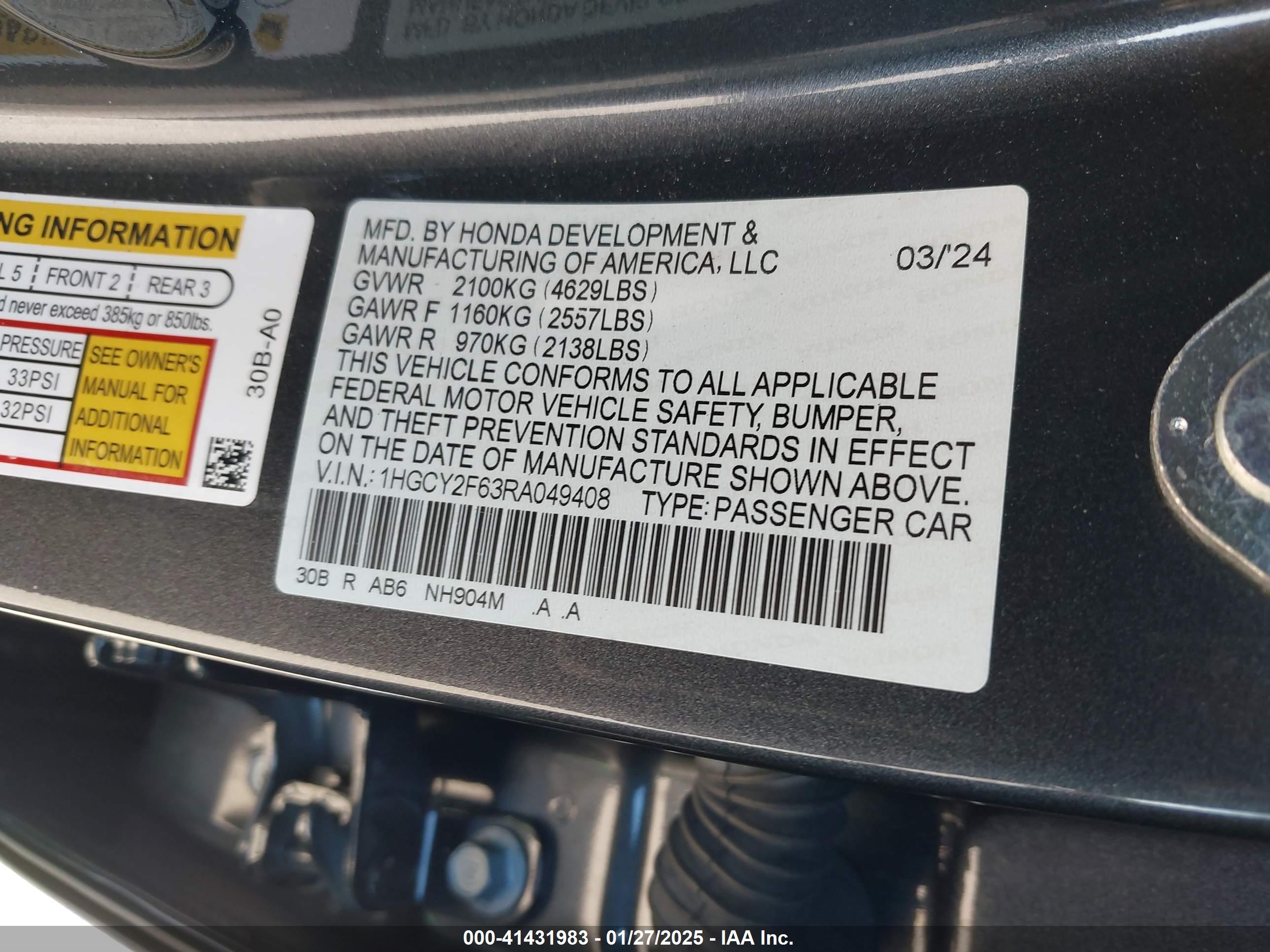 HONDA ACCORD image 9