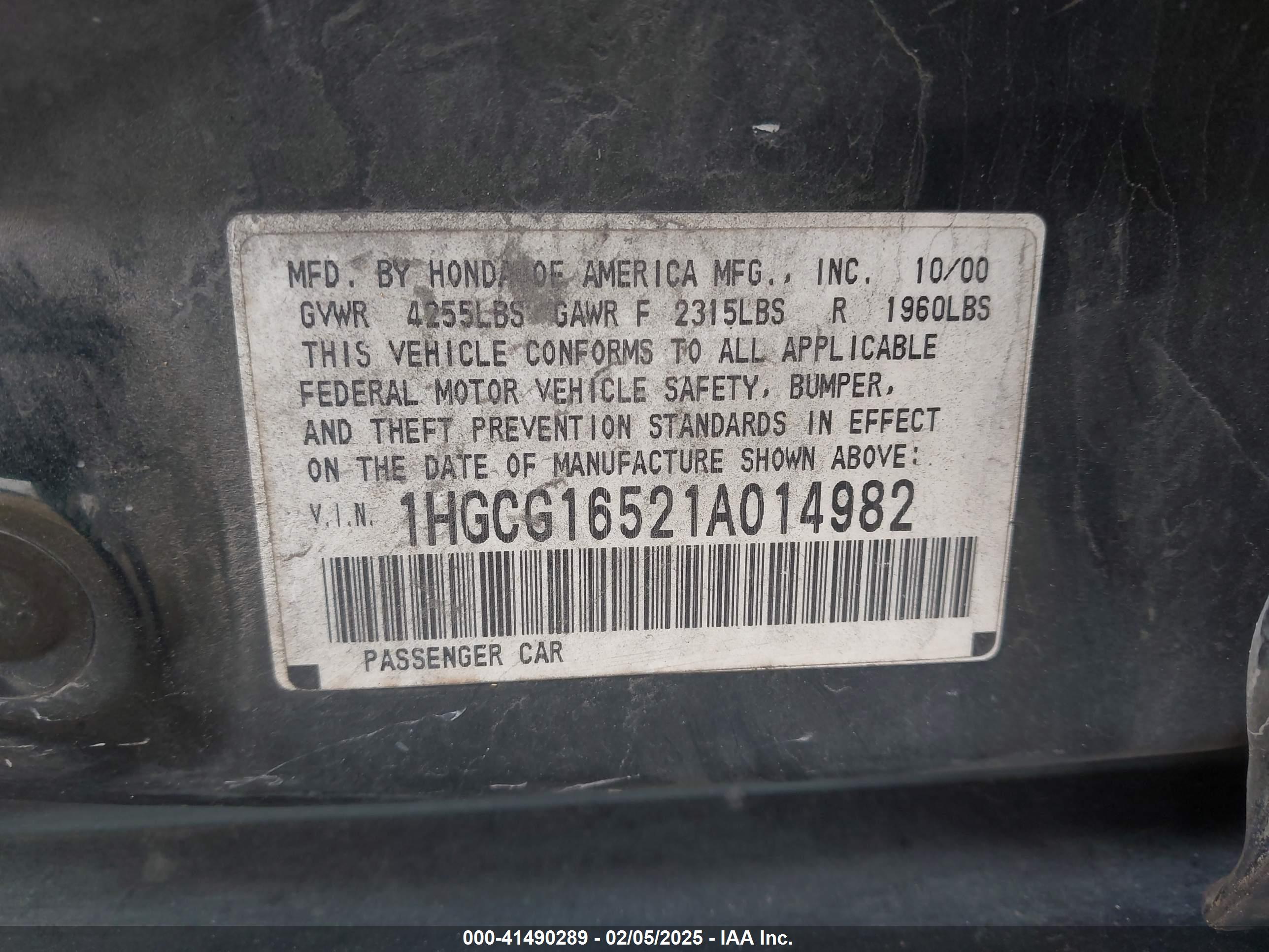 HONDA ACCORD image 9