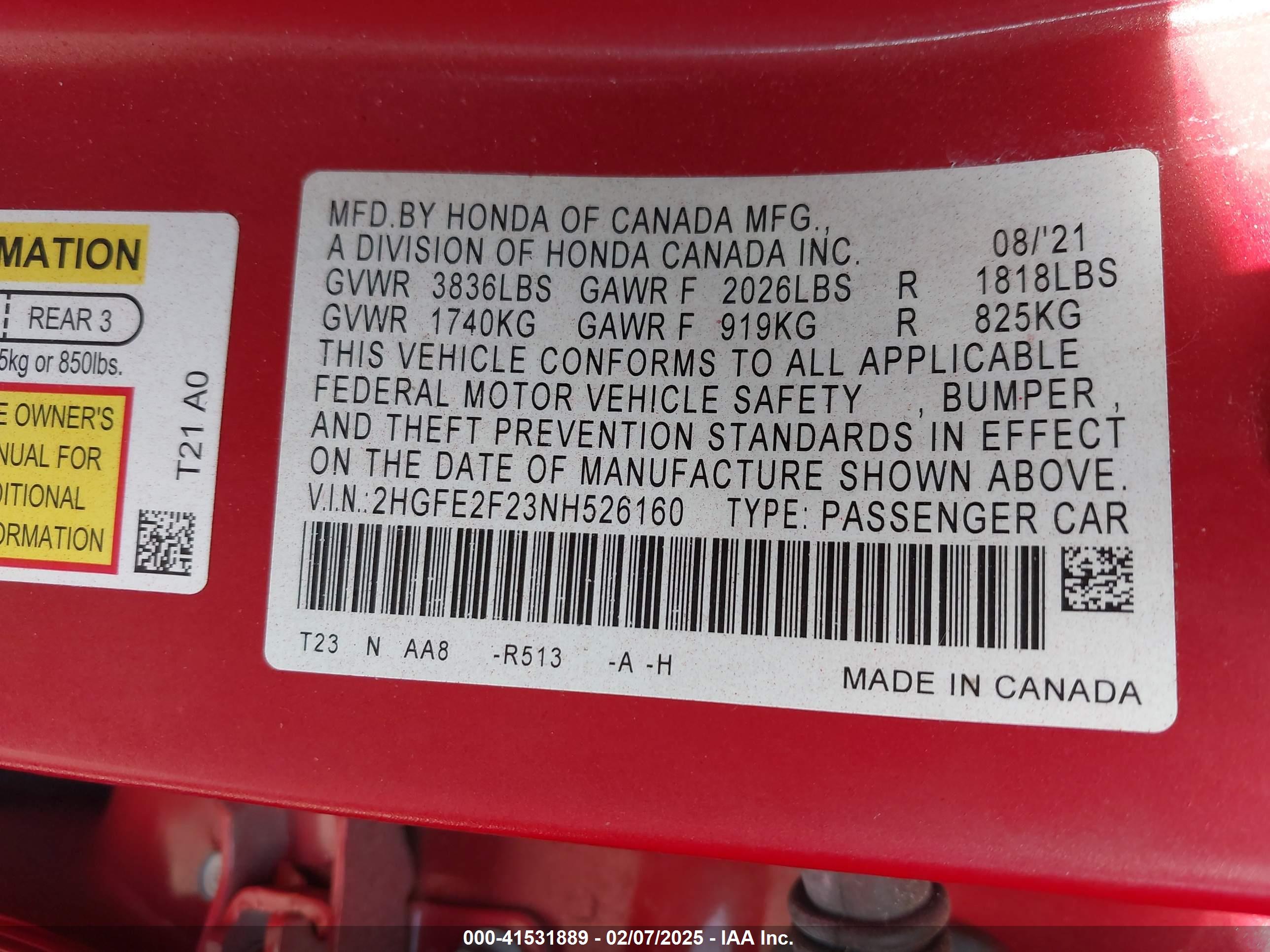 HONDA CIVIC image 9