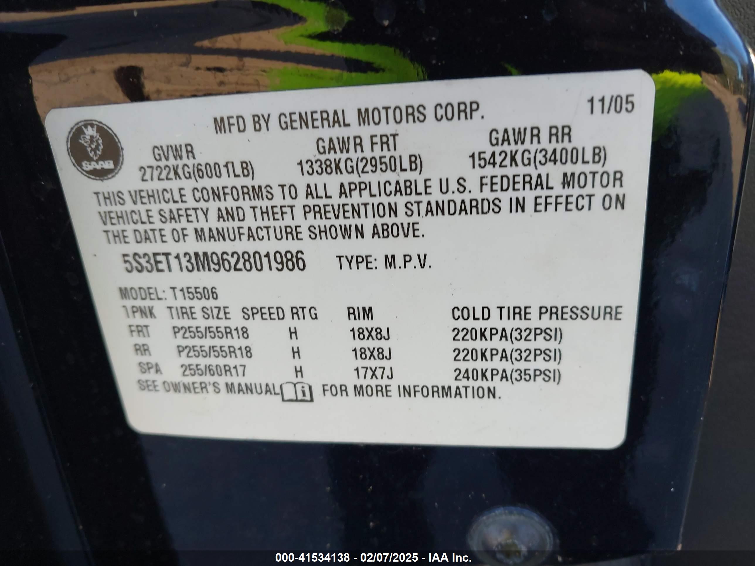 SAAB 9-7X image 9