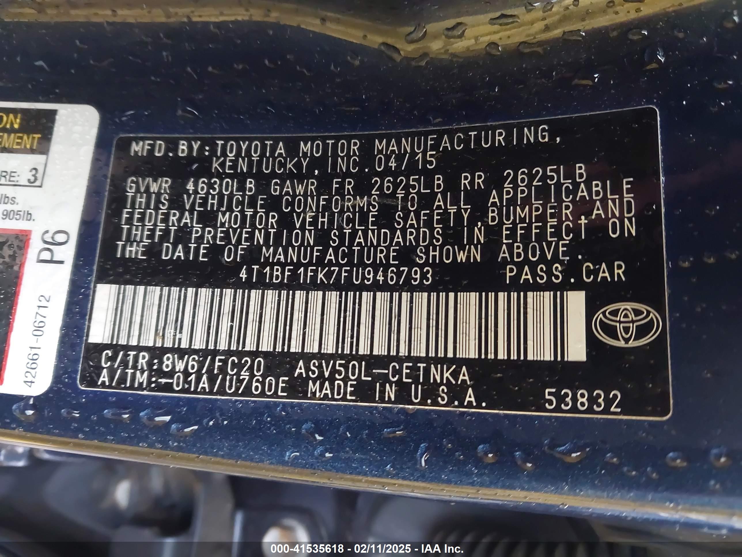 TOYOTA CAMRY image 9