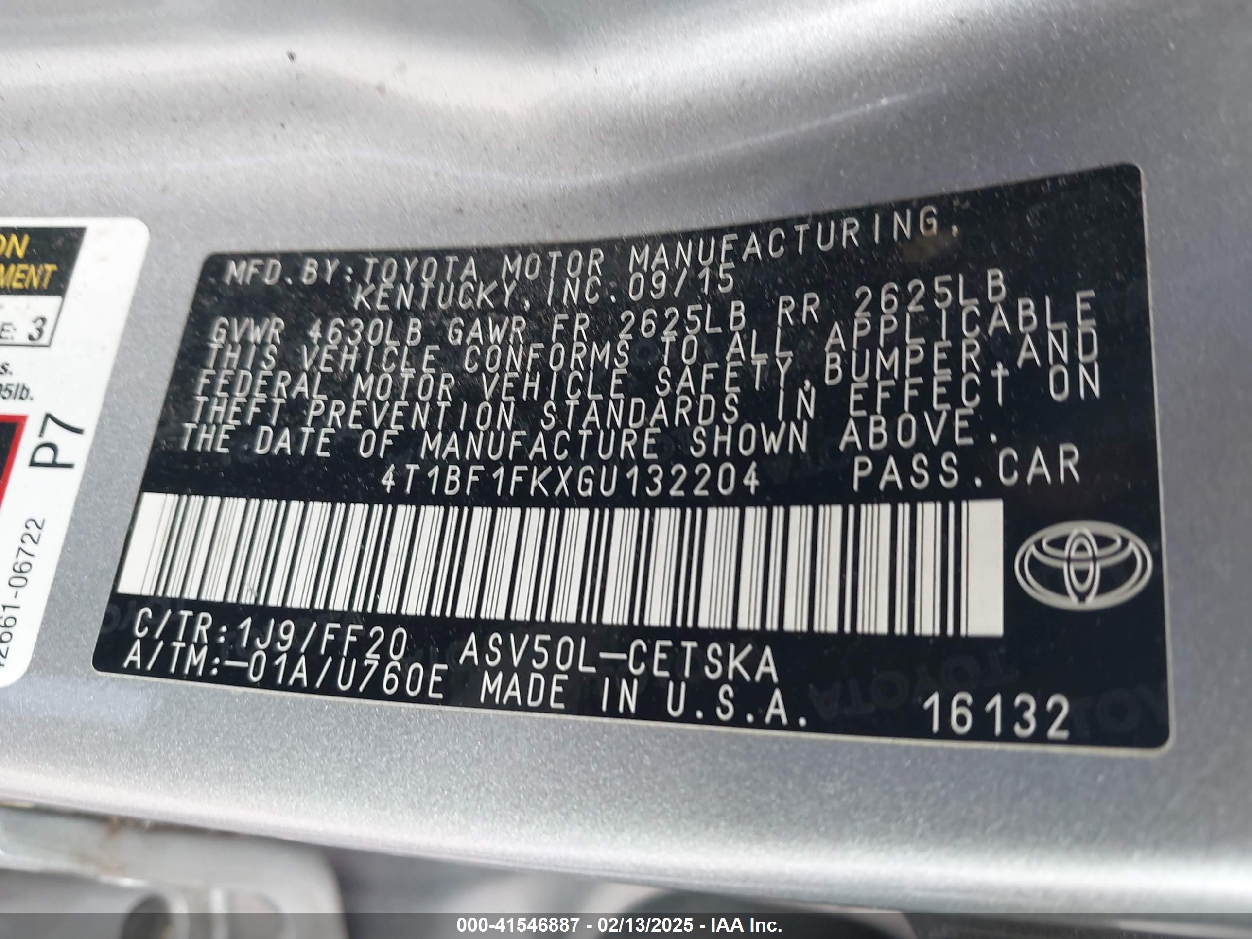 TOYOTA CAMRY image 9