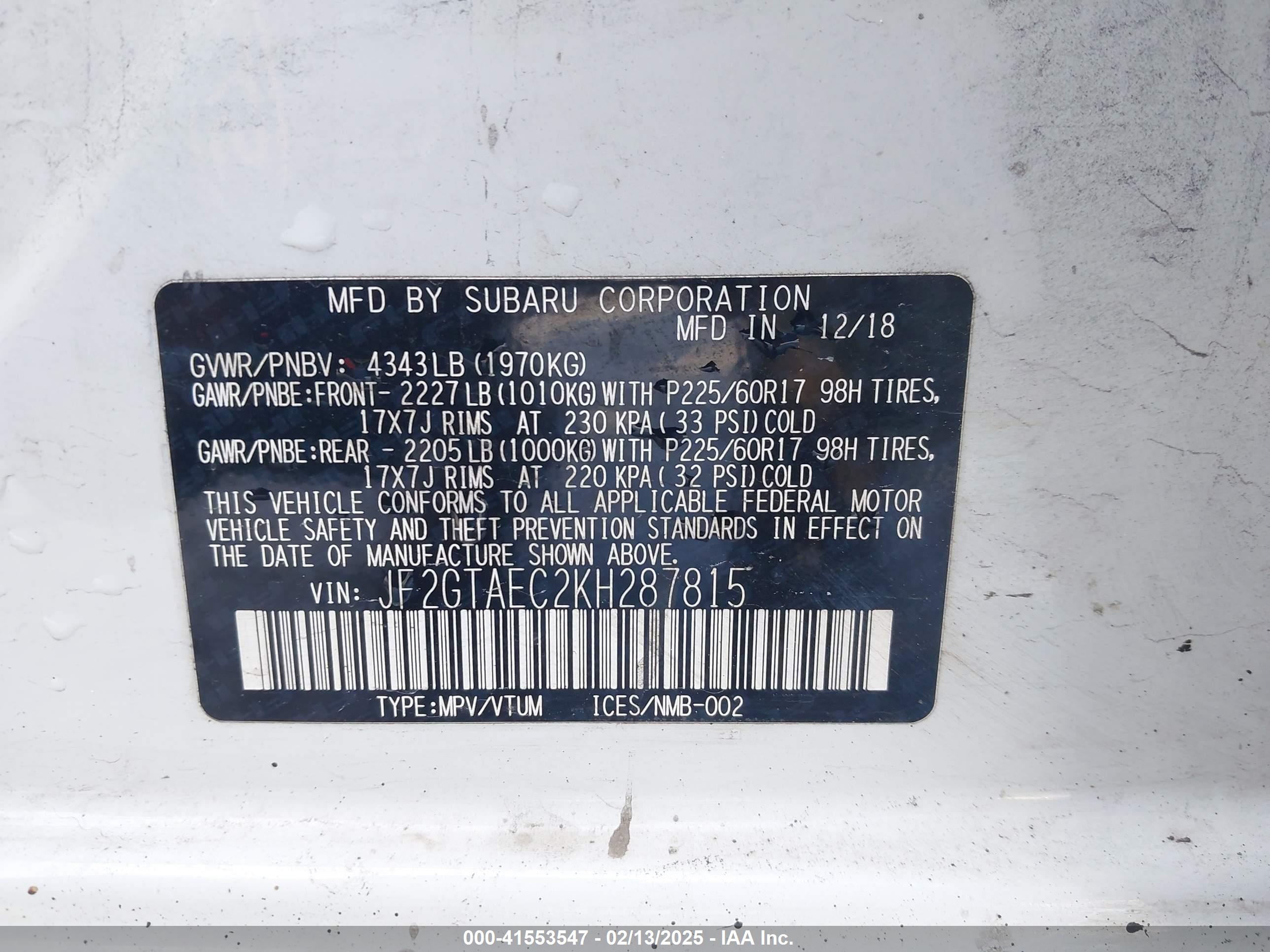 SUBARU CROSSTREK image 9
