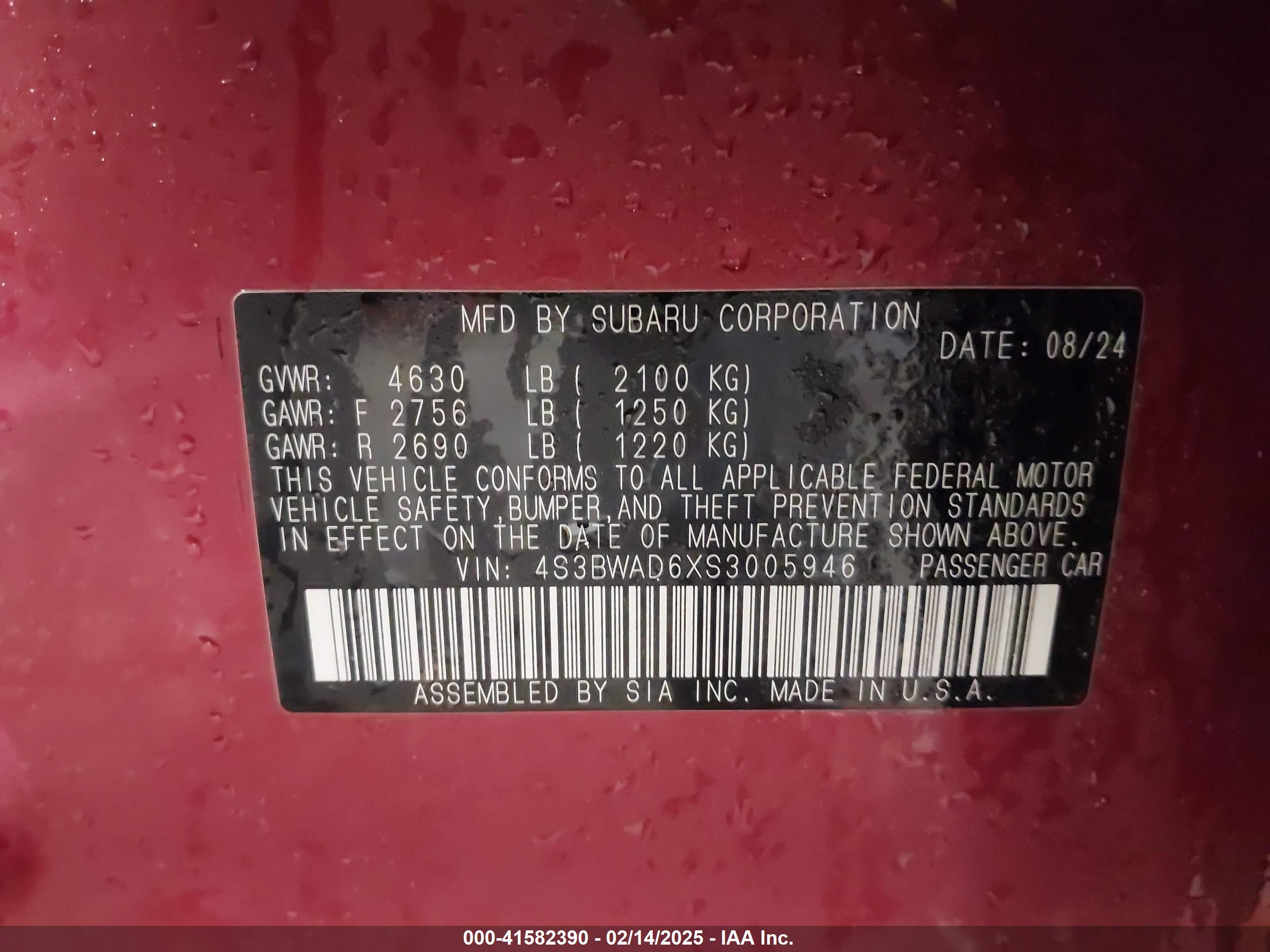 SUBARU LEGACY image 9