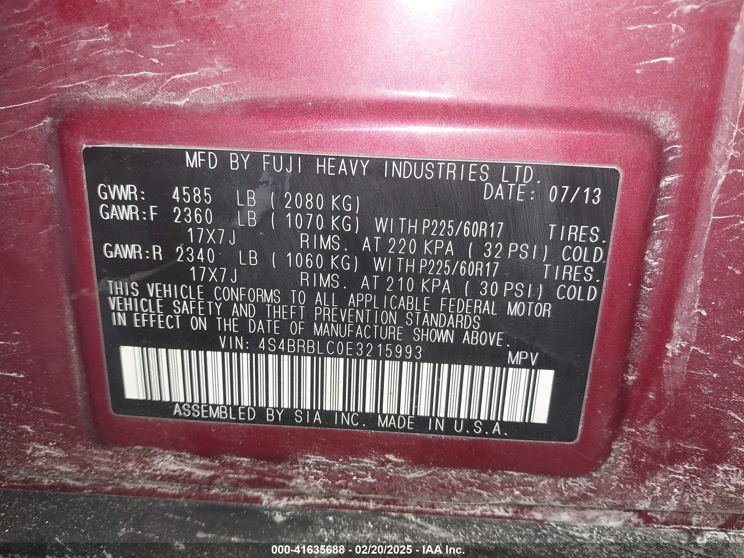 SUBARU OUTBACK image 9
