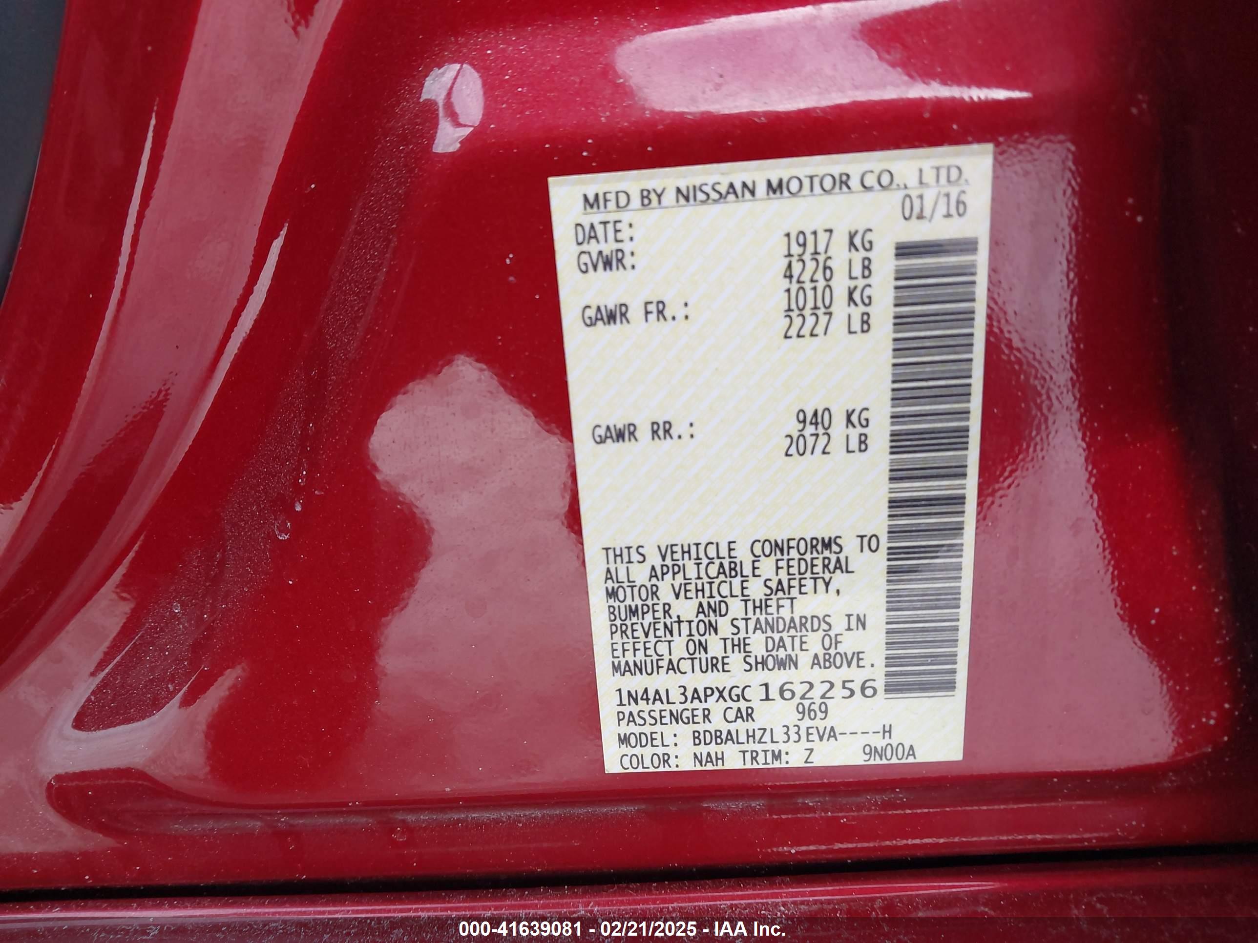 NISSAN ALTIMA image 9