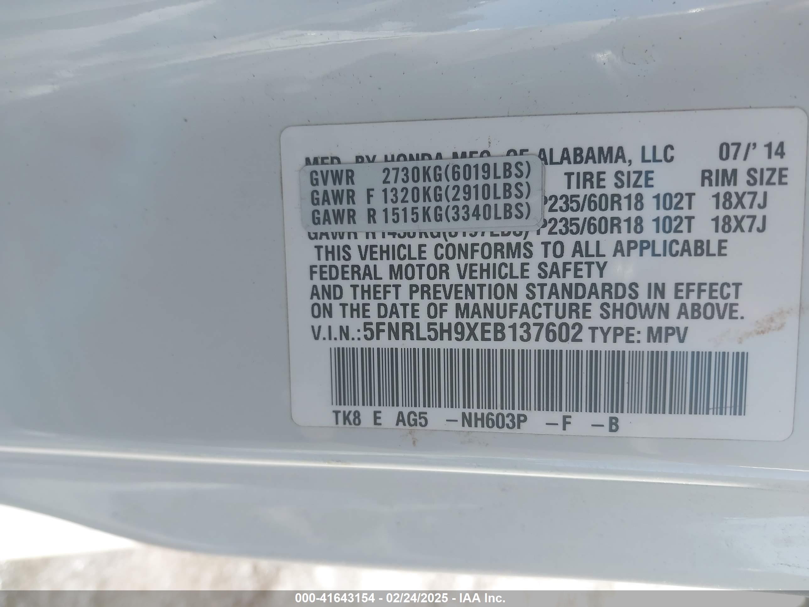 HONDA ODYSSEY image 9