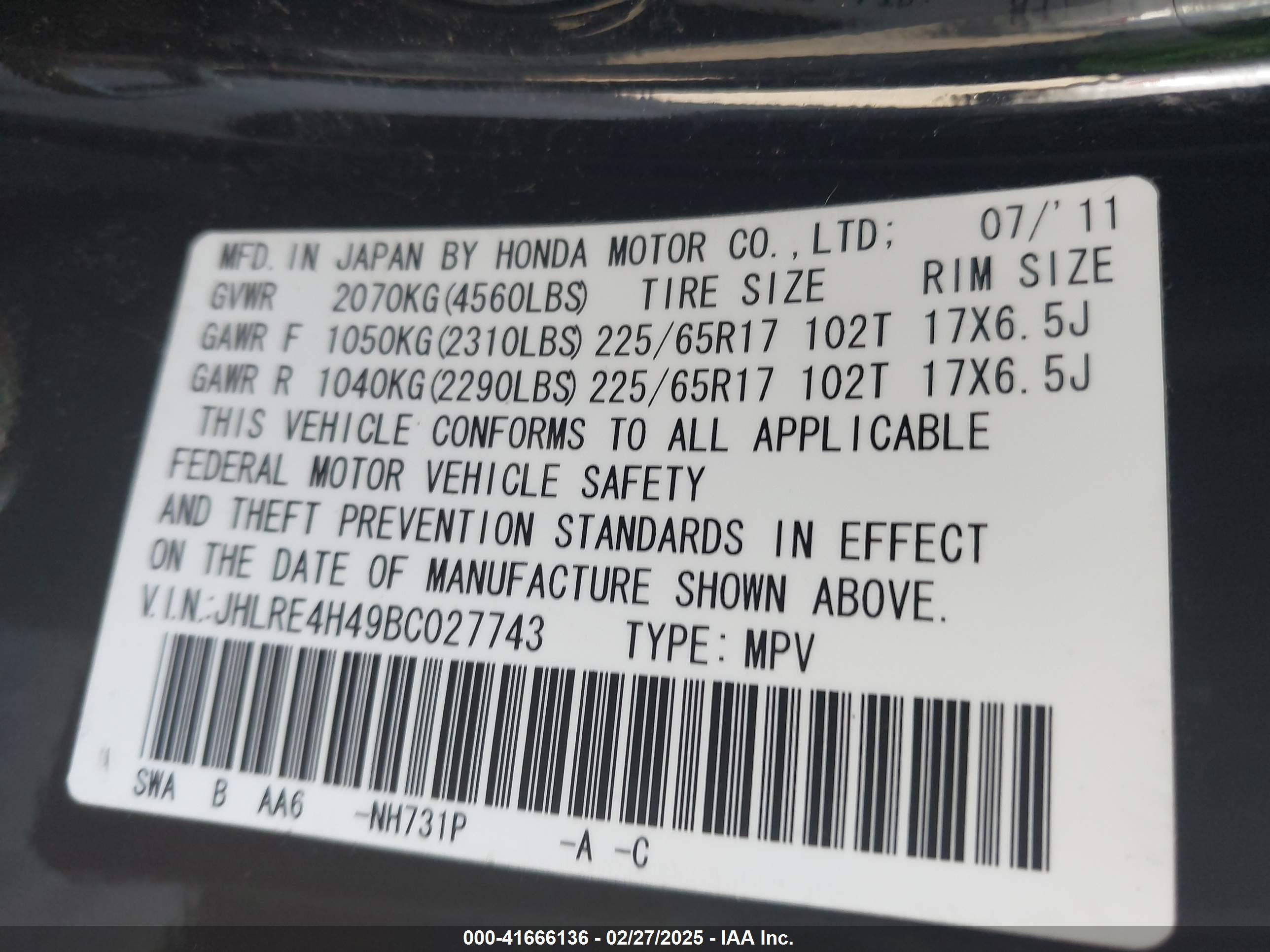 HONDA CR-V image 9