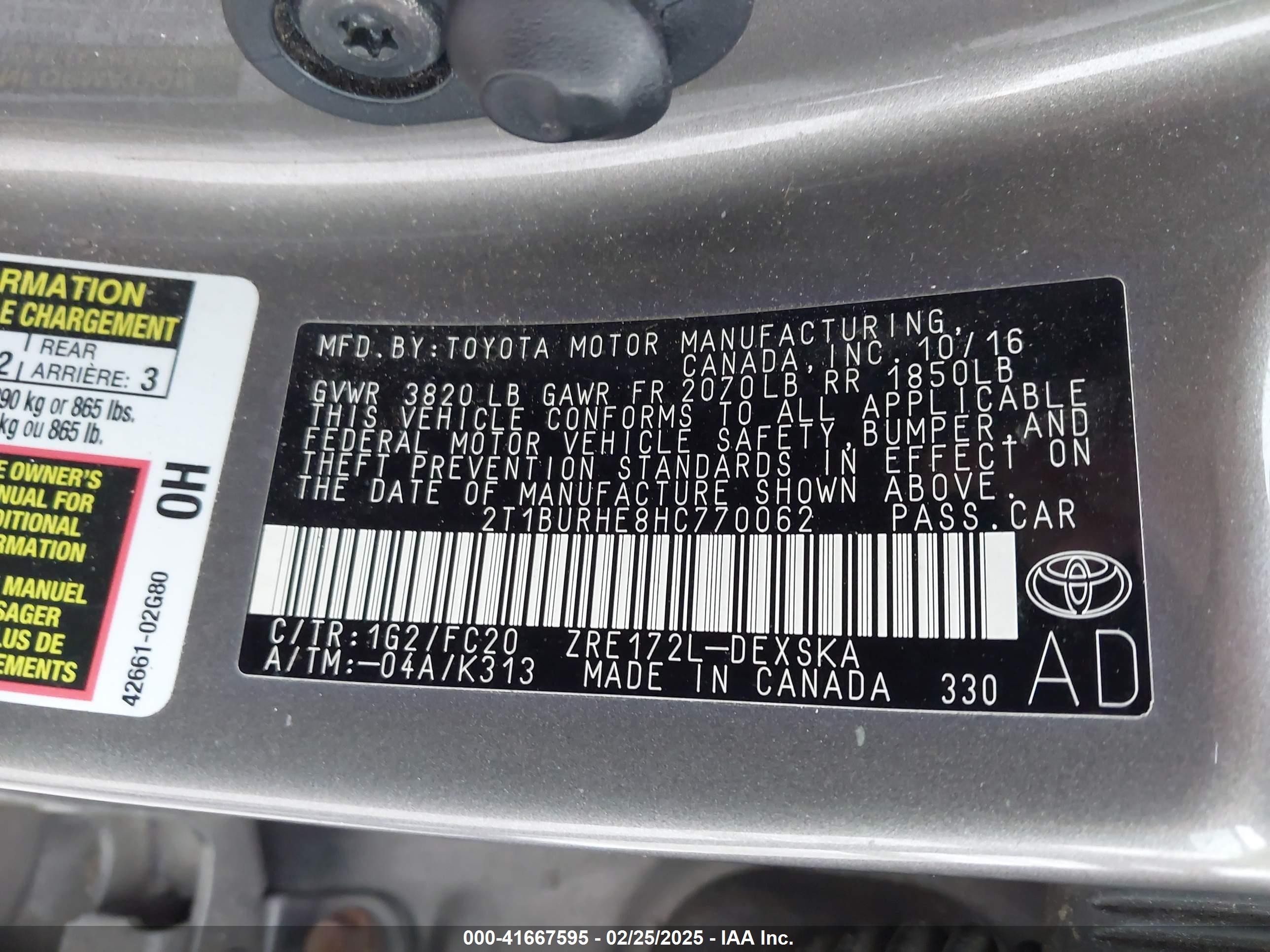 TOYOTA COROLLA image 9